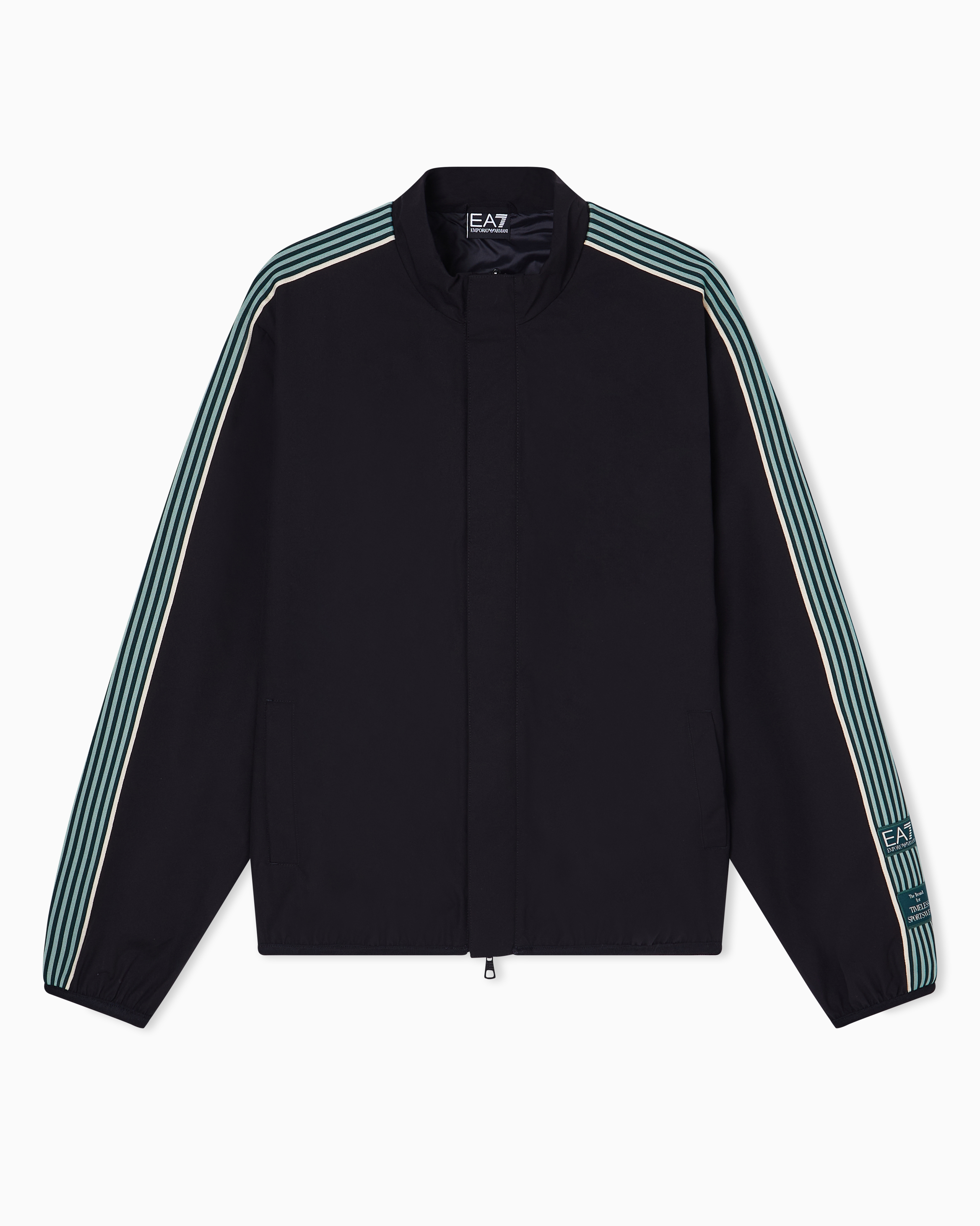 Ea7 Giacca Logo Series In Tessuto Tecnico