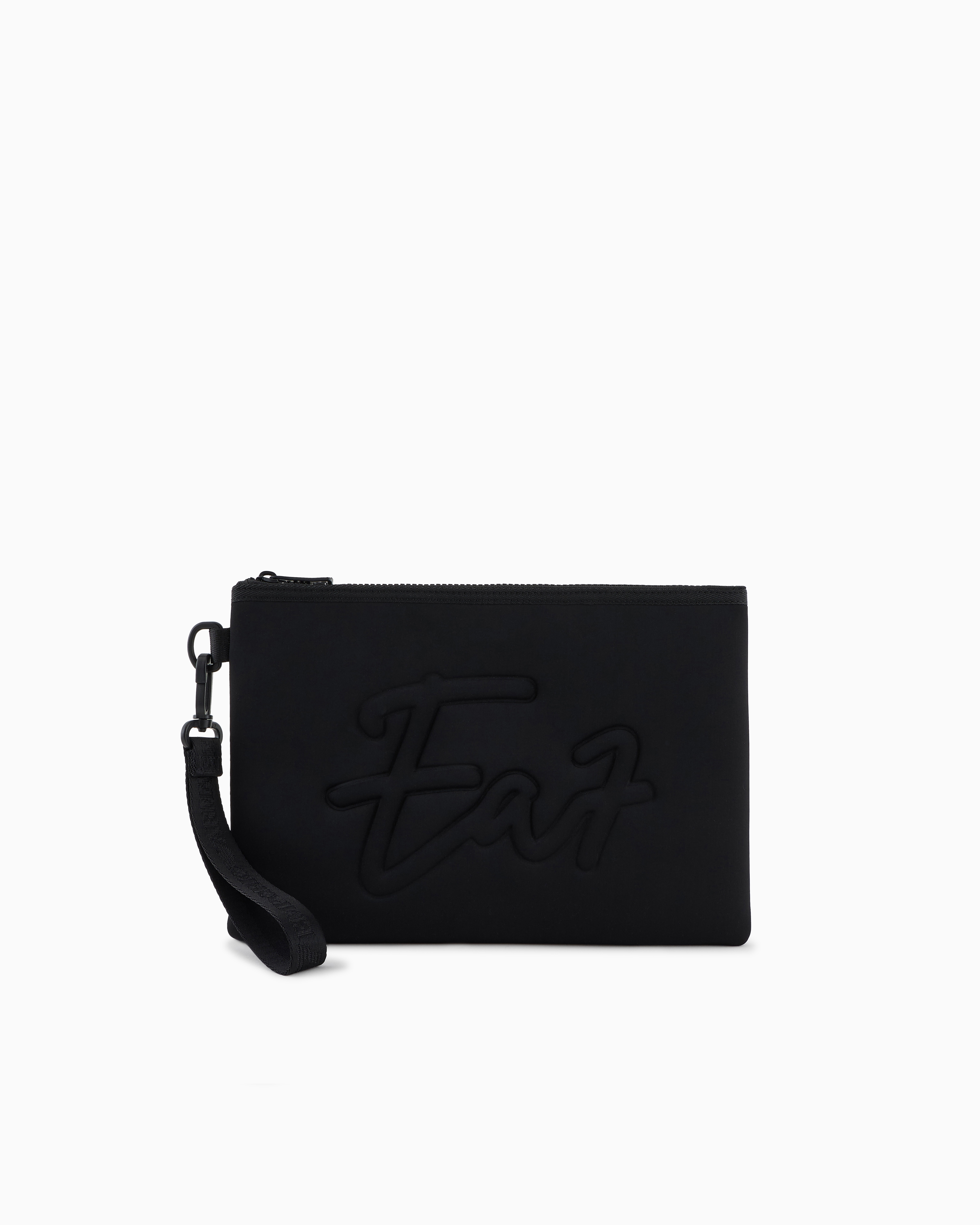 Ea7 Women's Black Neoprene Pouch