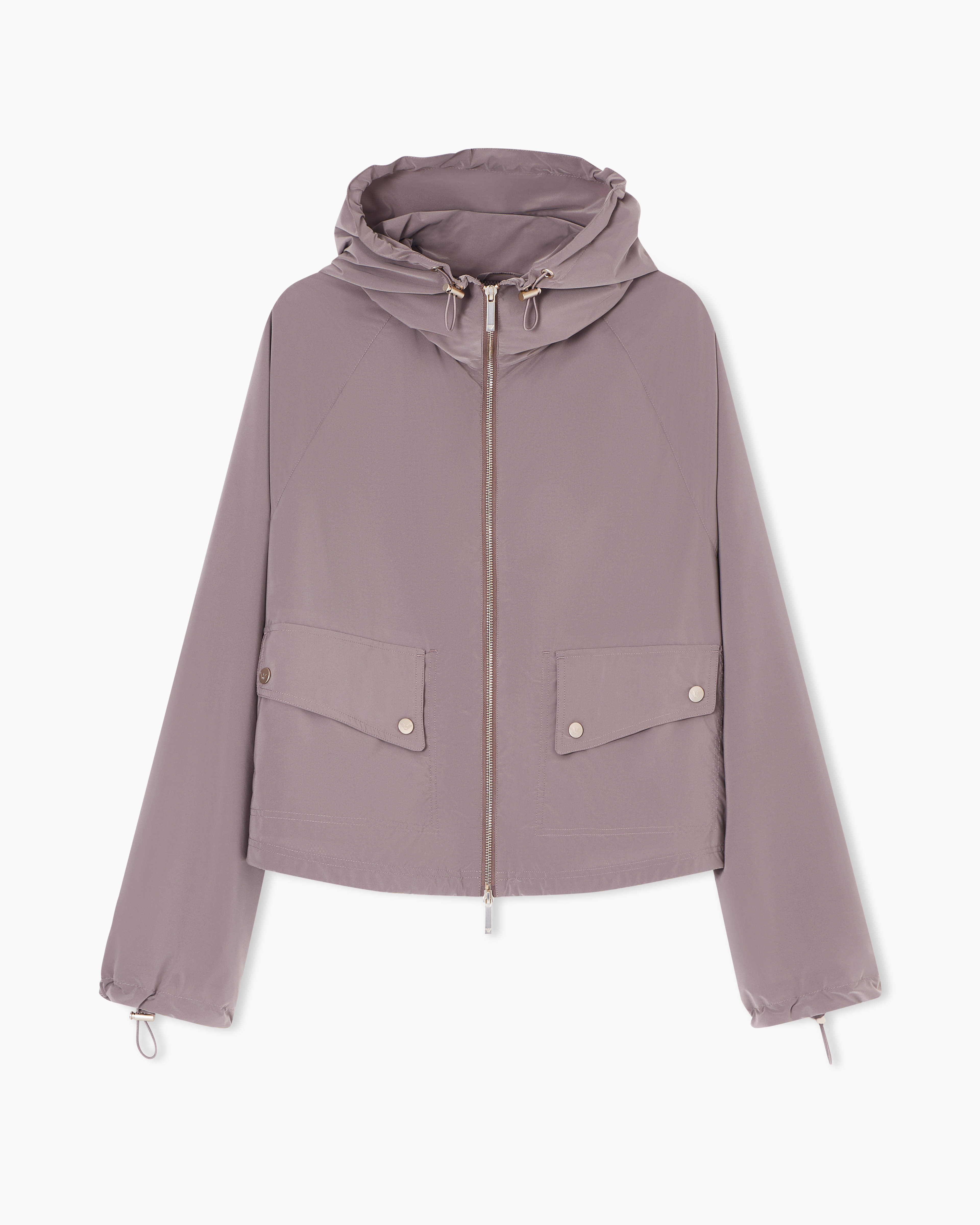 Emporio Armani Blouson Full Zip In Nylon Con Cappuccio