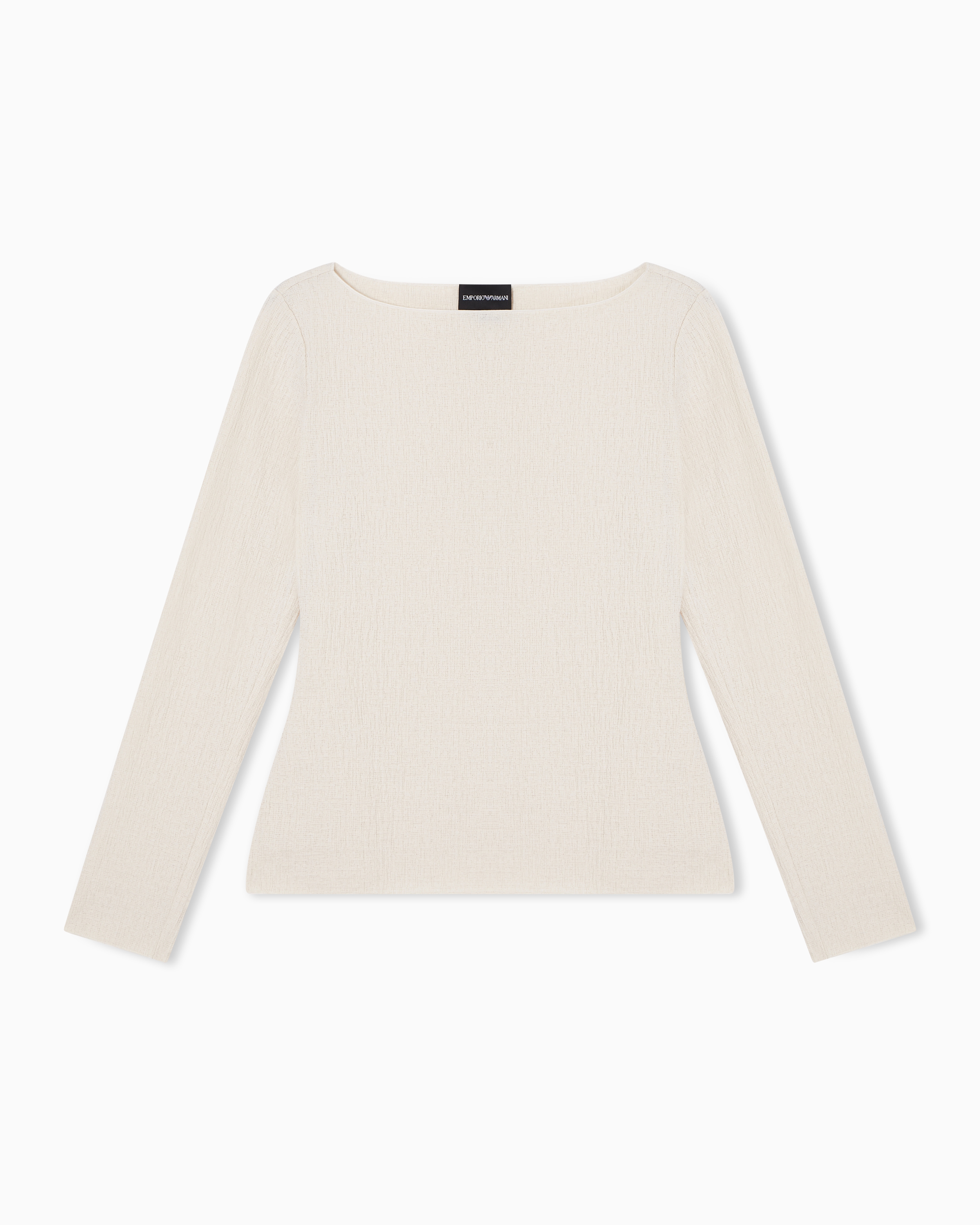 Emporio Armani Long Sleeves T-shirts In Sand