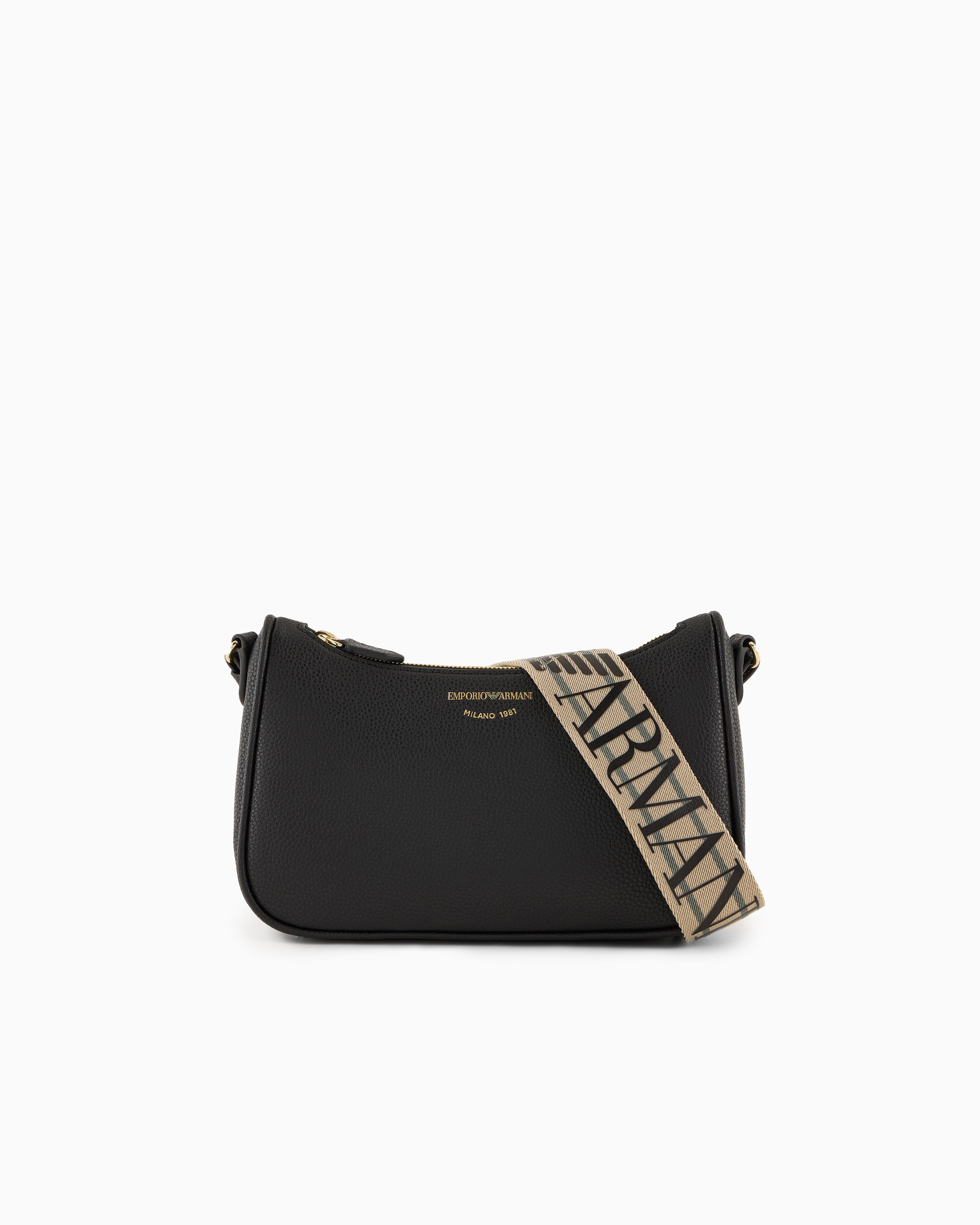 Emporio Armani Black Bag With Deer Print
