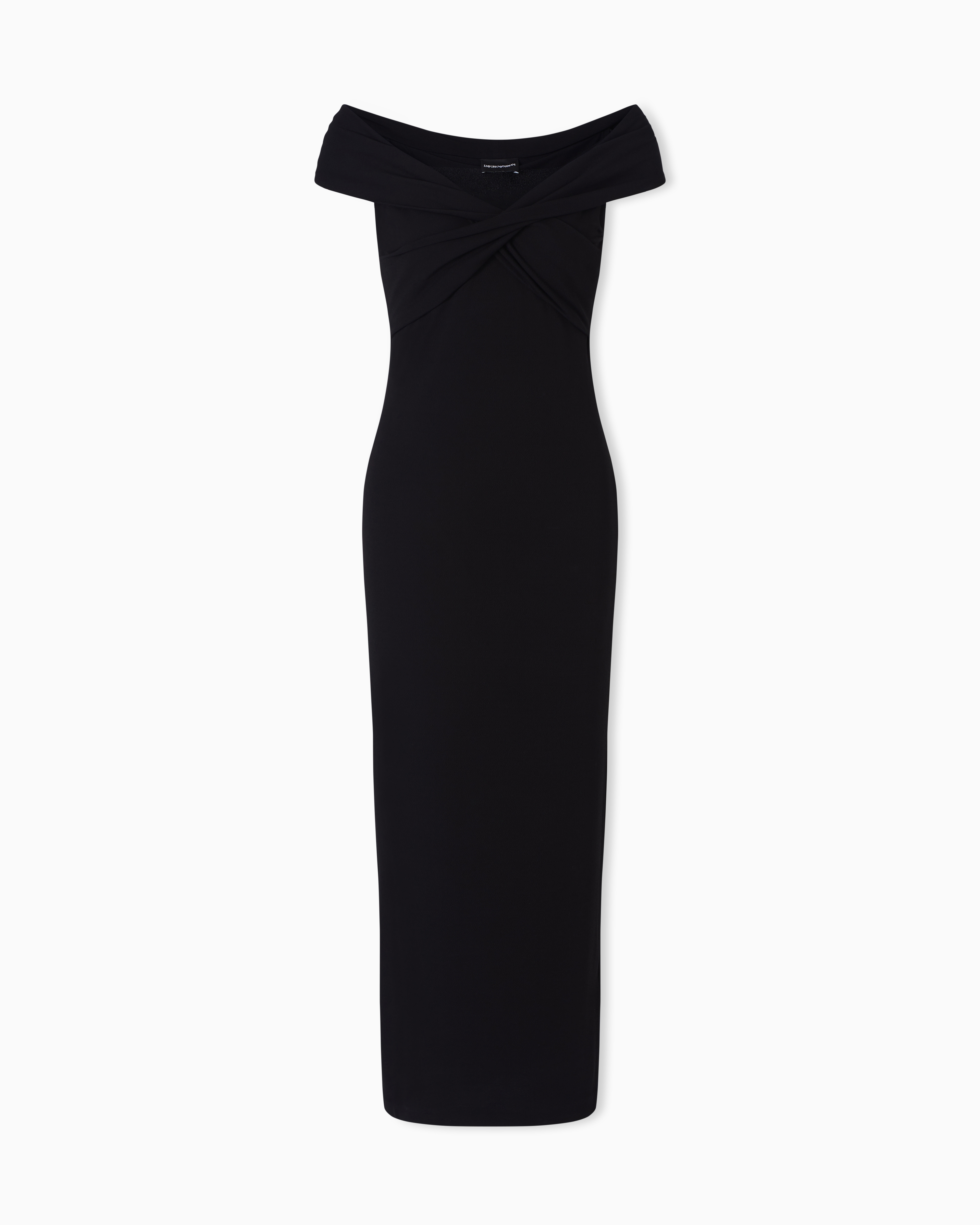 Emporio Armani Abito Con Scollo Incrociato In Interlock