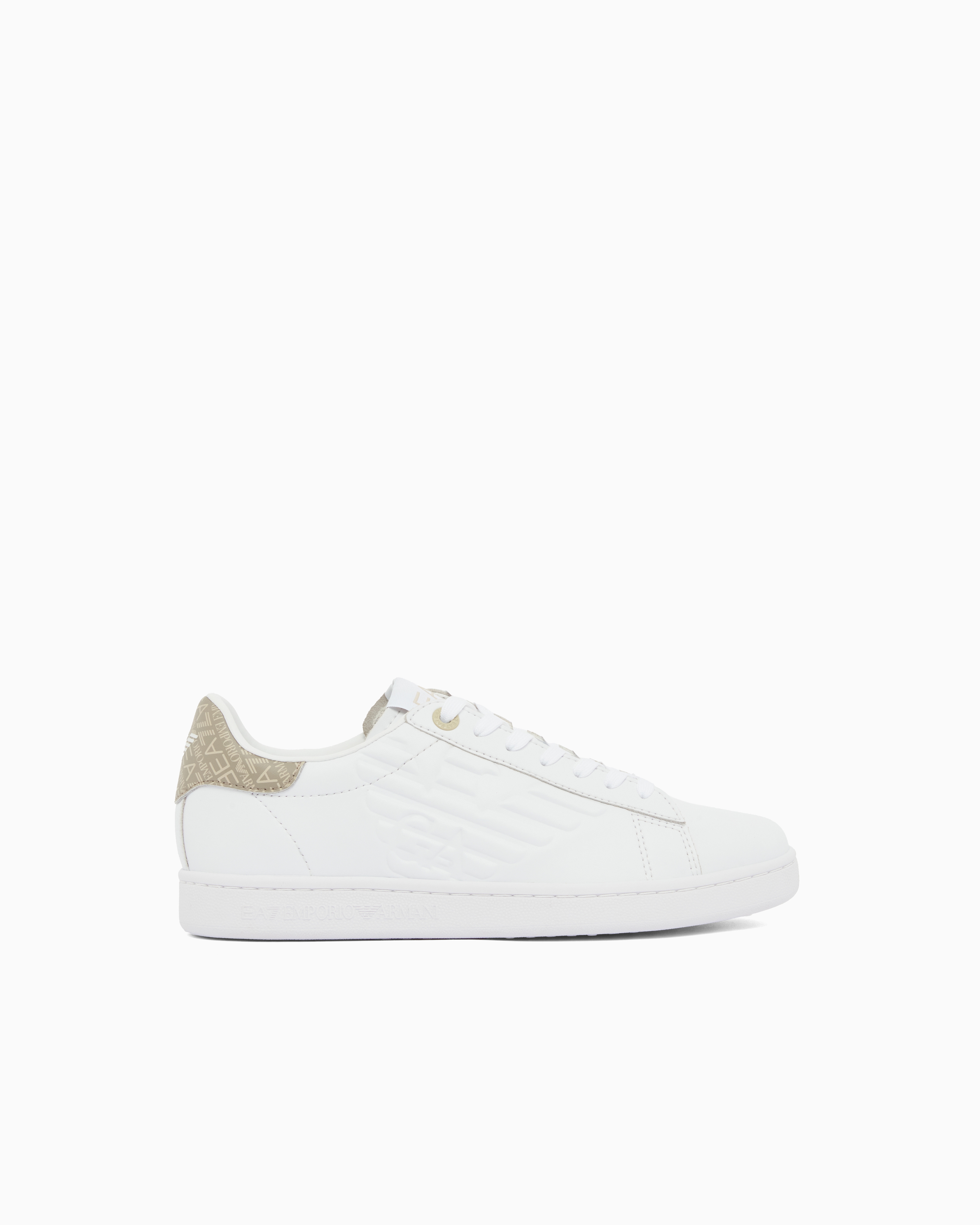 Ea7 Unisex White Classic Cc Sneakers