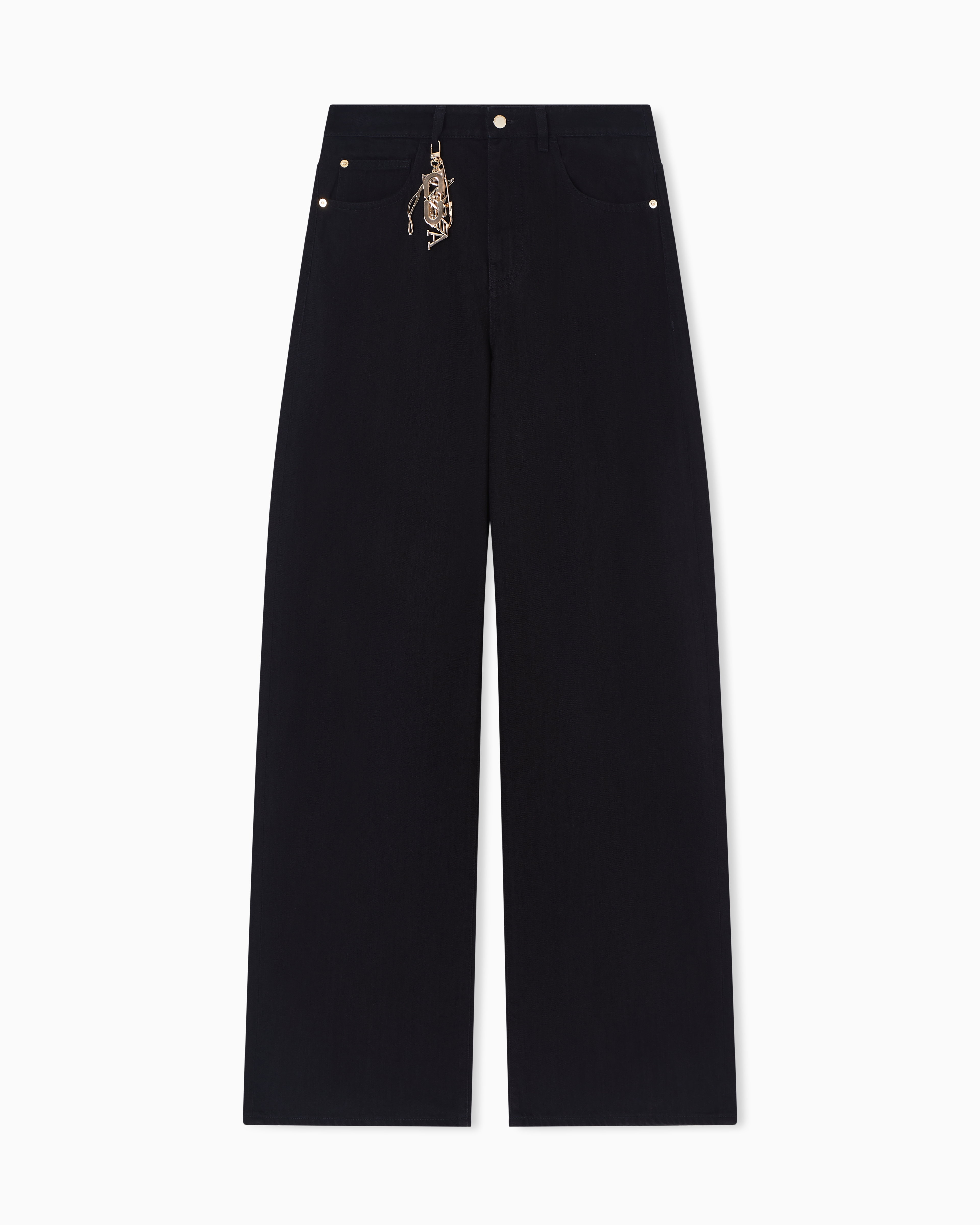 Emporio Armani Black Lunar New Year J8b Relaxed-Fit Jeans In A Lyocell Blend Denim