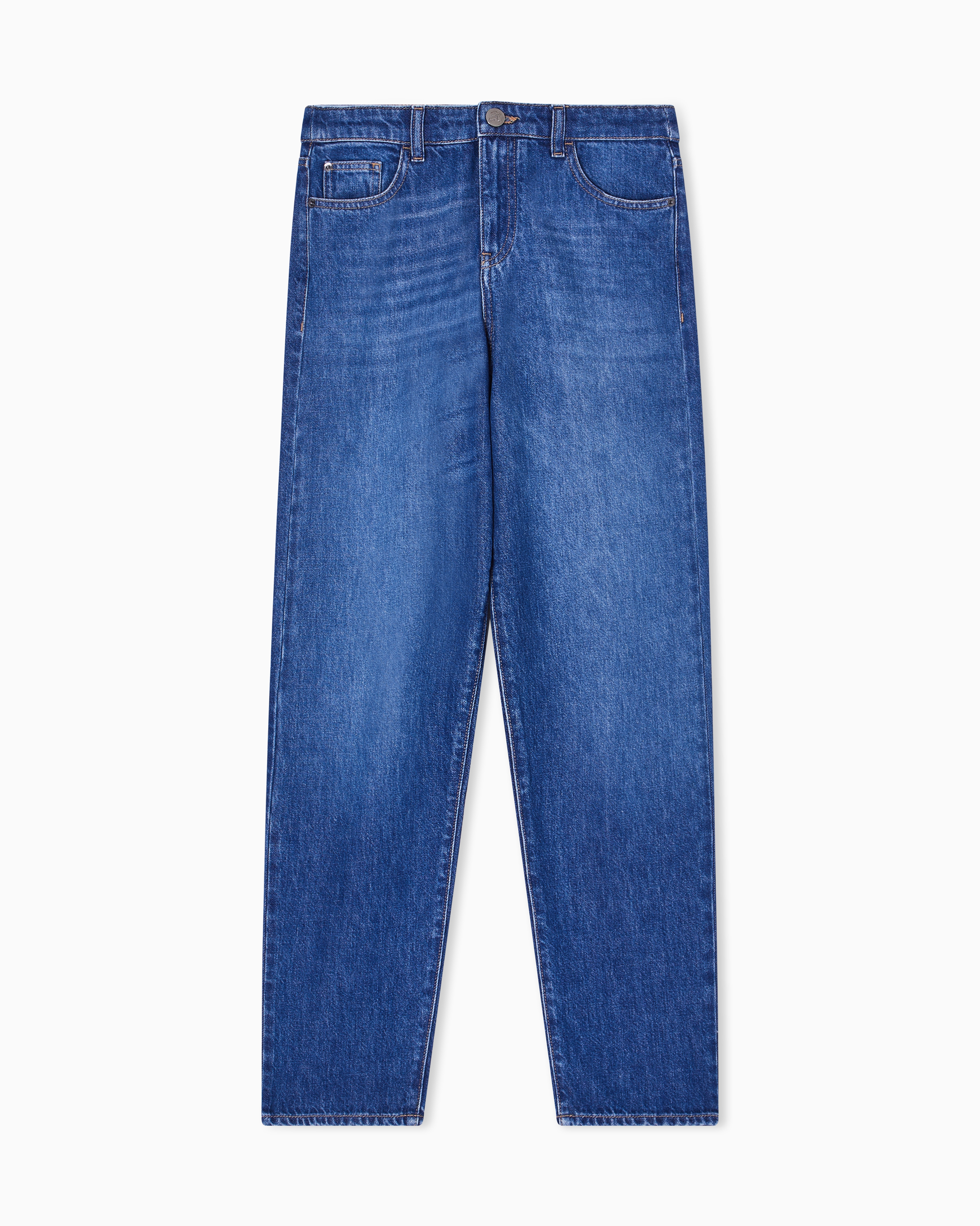 Emporio Armani Jeans J90 Regular Fit In Denim Misto Lyocell Used Look