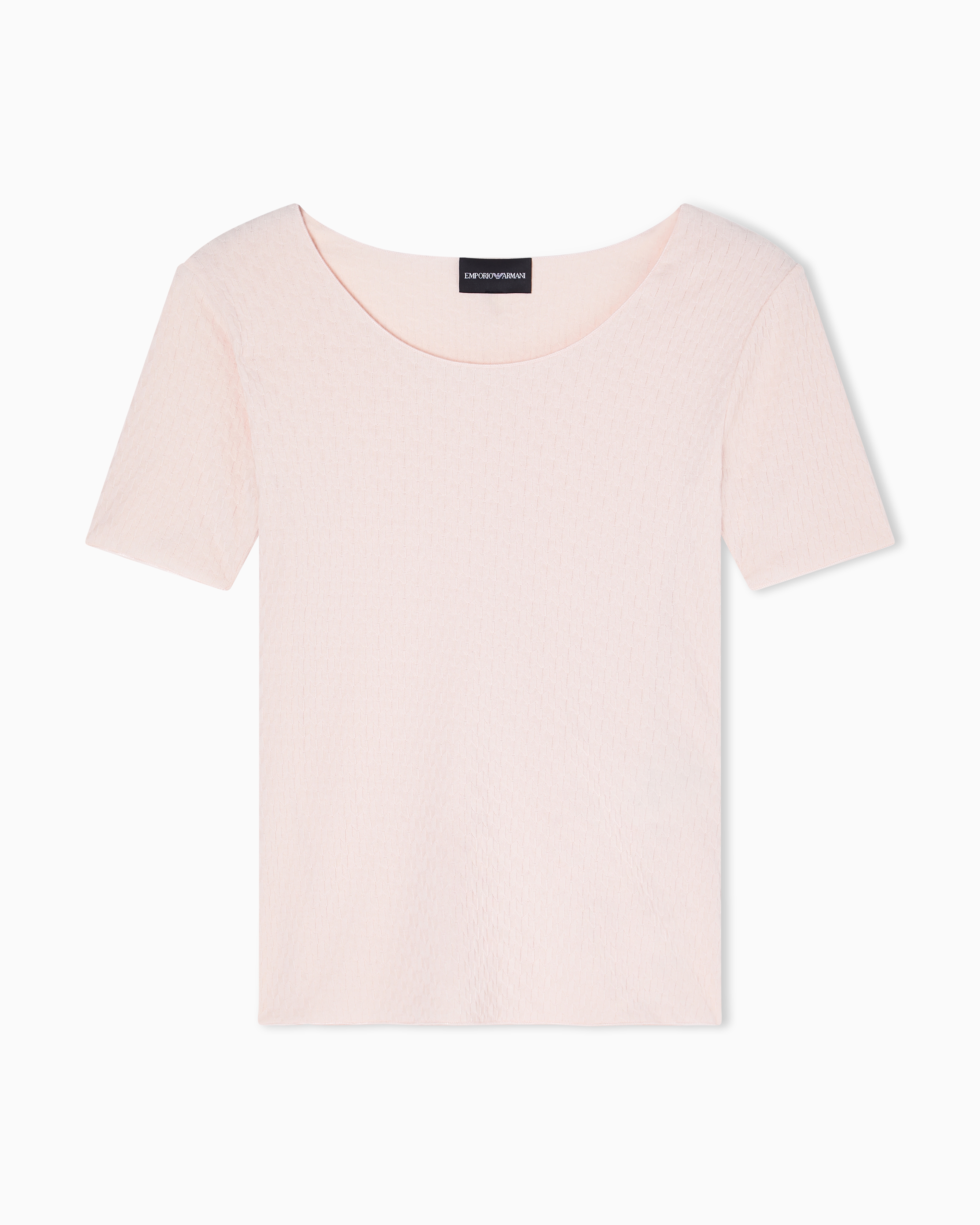 Emporio Armani Slim Fit T-shirts In Pink