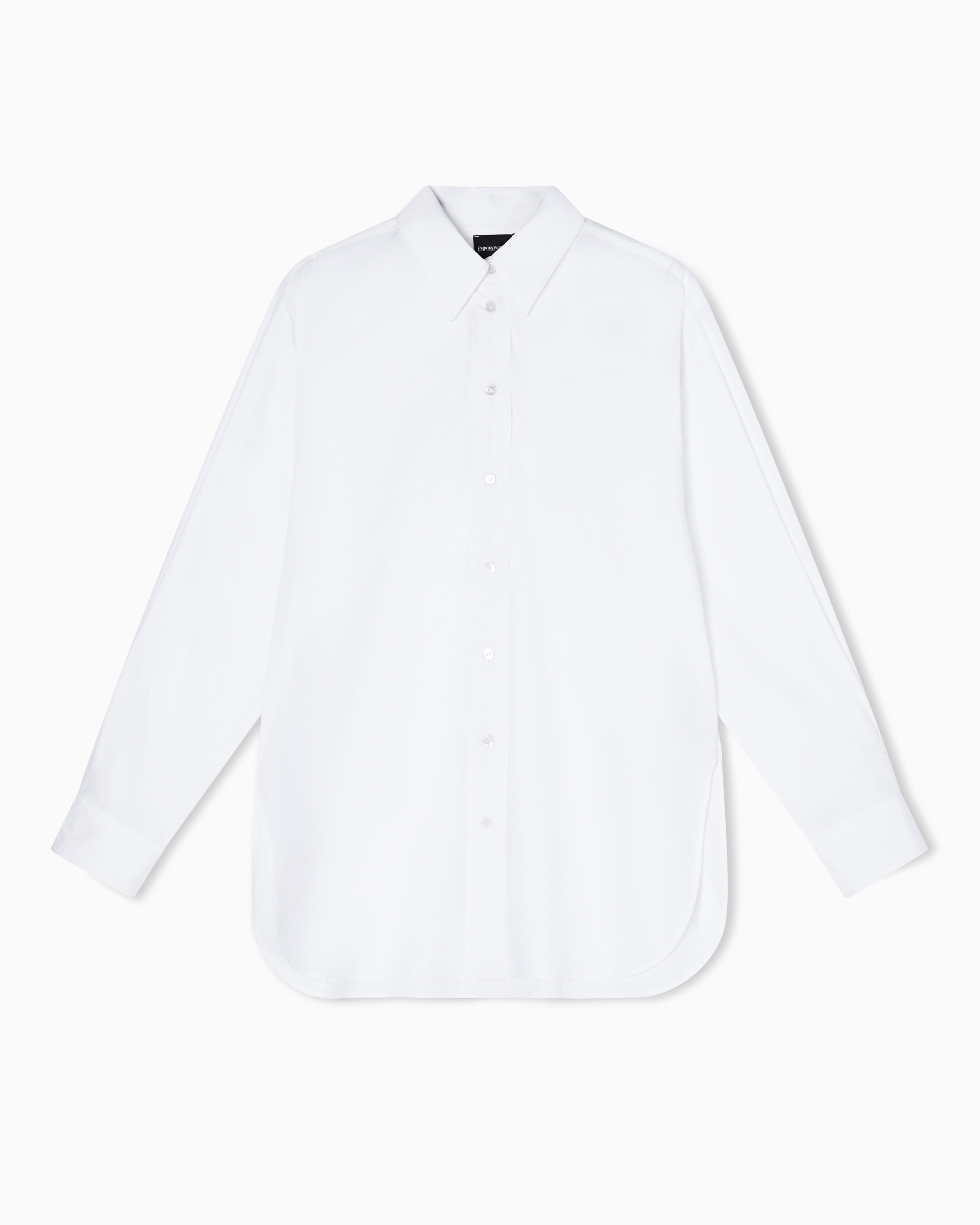 Emporio Armani White Poplin Oversized Shirt