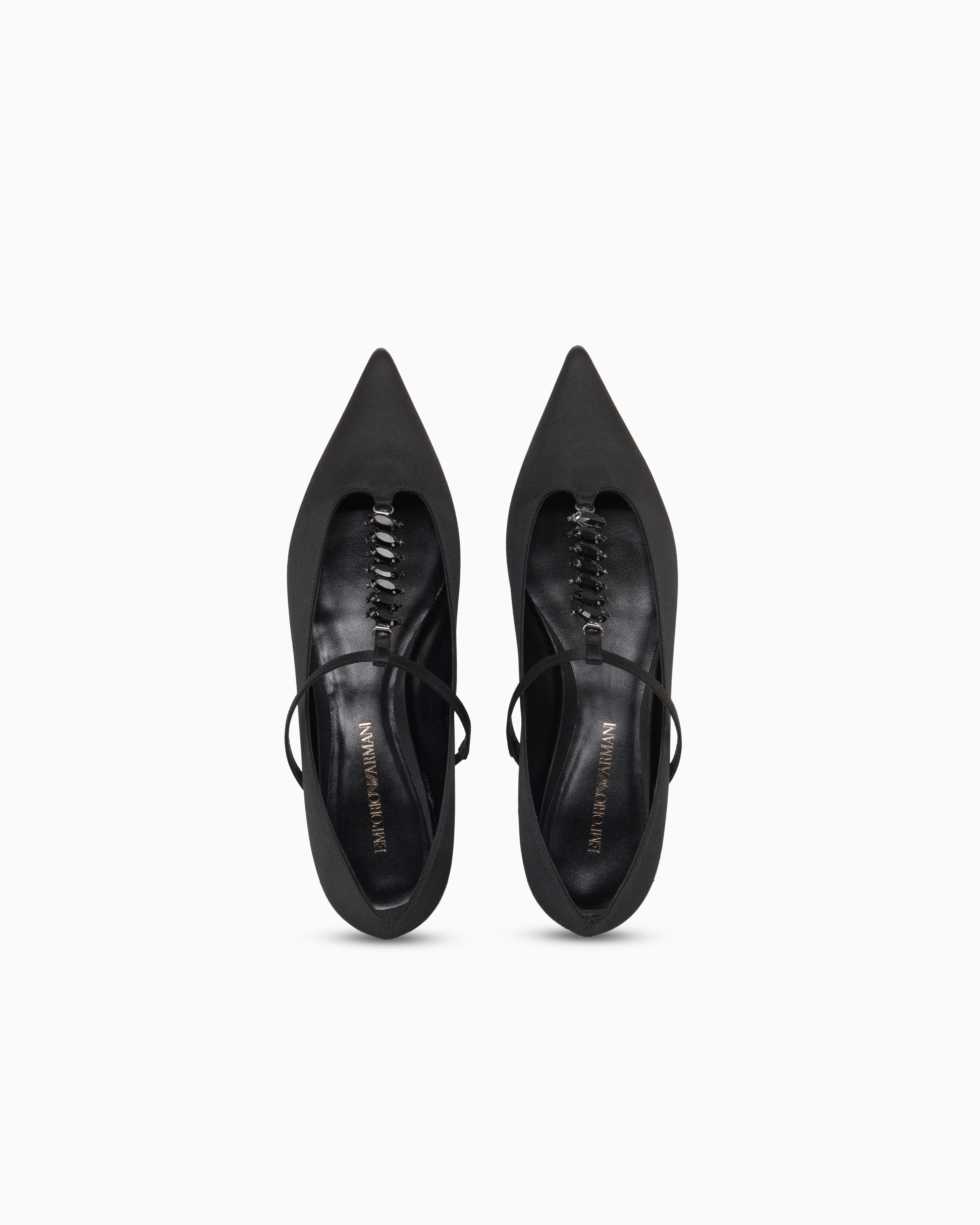 Emporio Armani Ballet Flats In Black