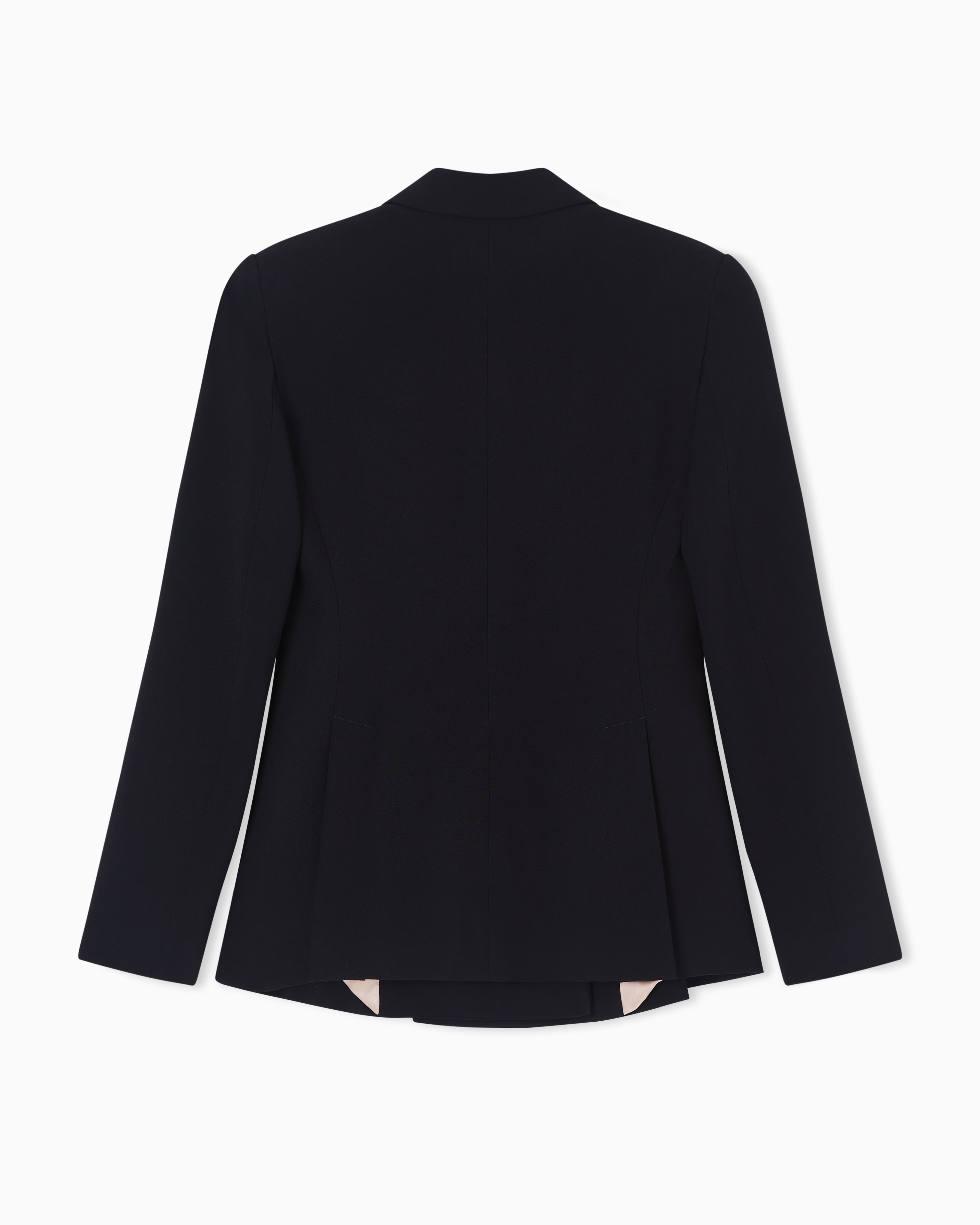Envers satin jacket with lapels and hook | Emporio Armani