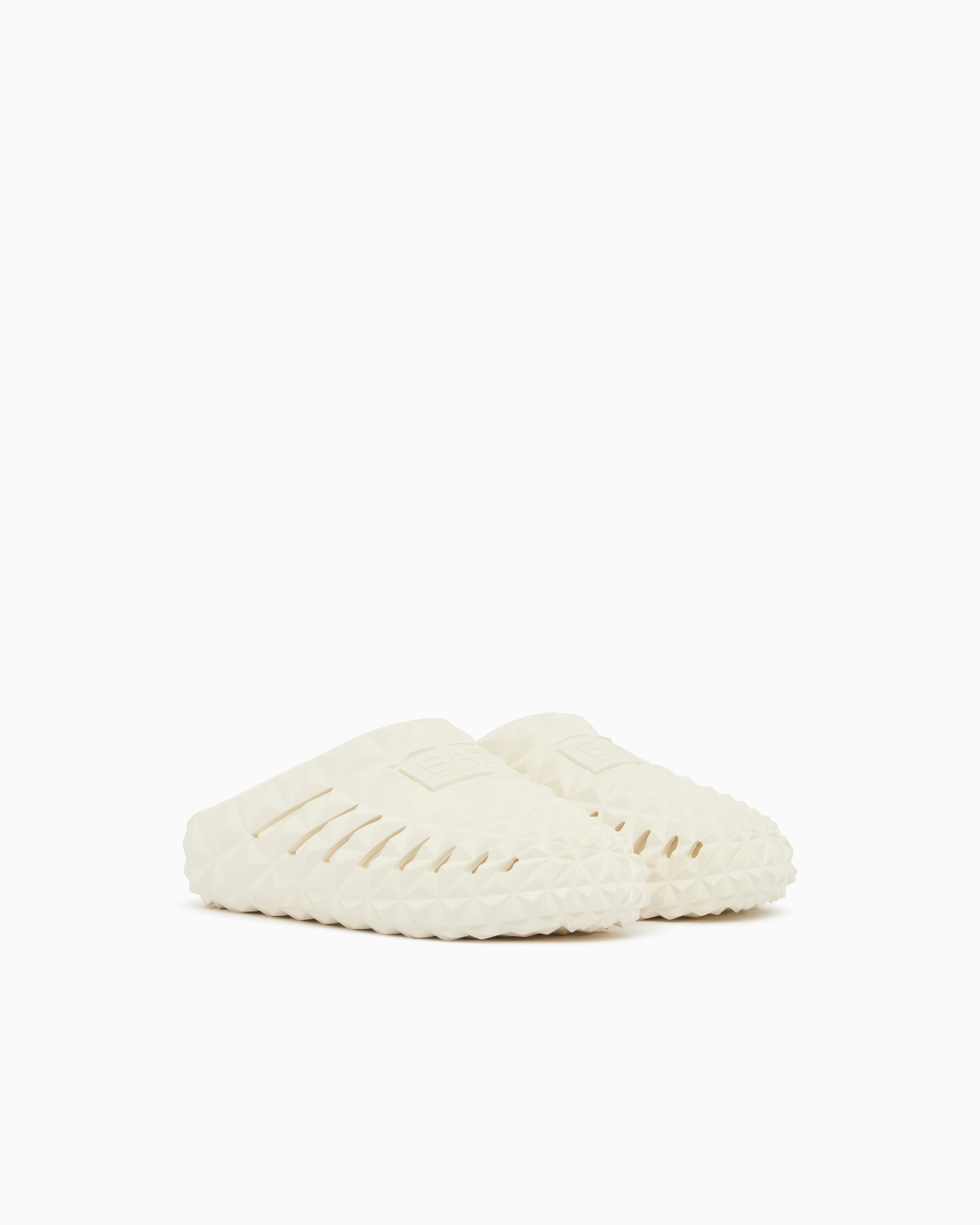 Ea7 Prisma Sliders In Neutral