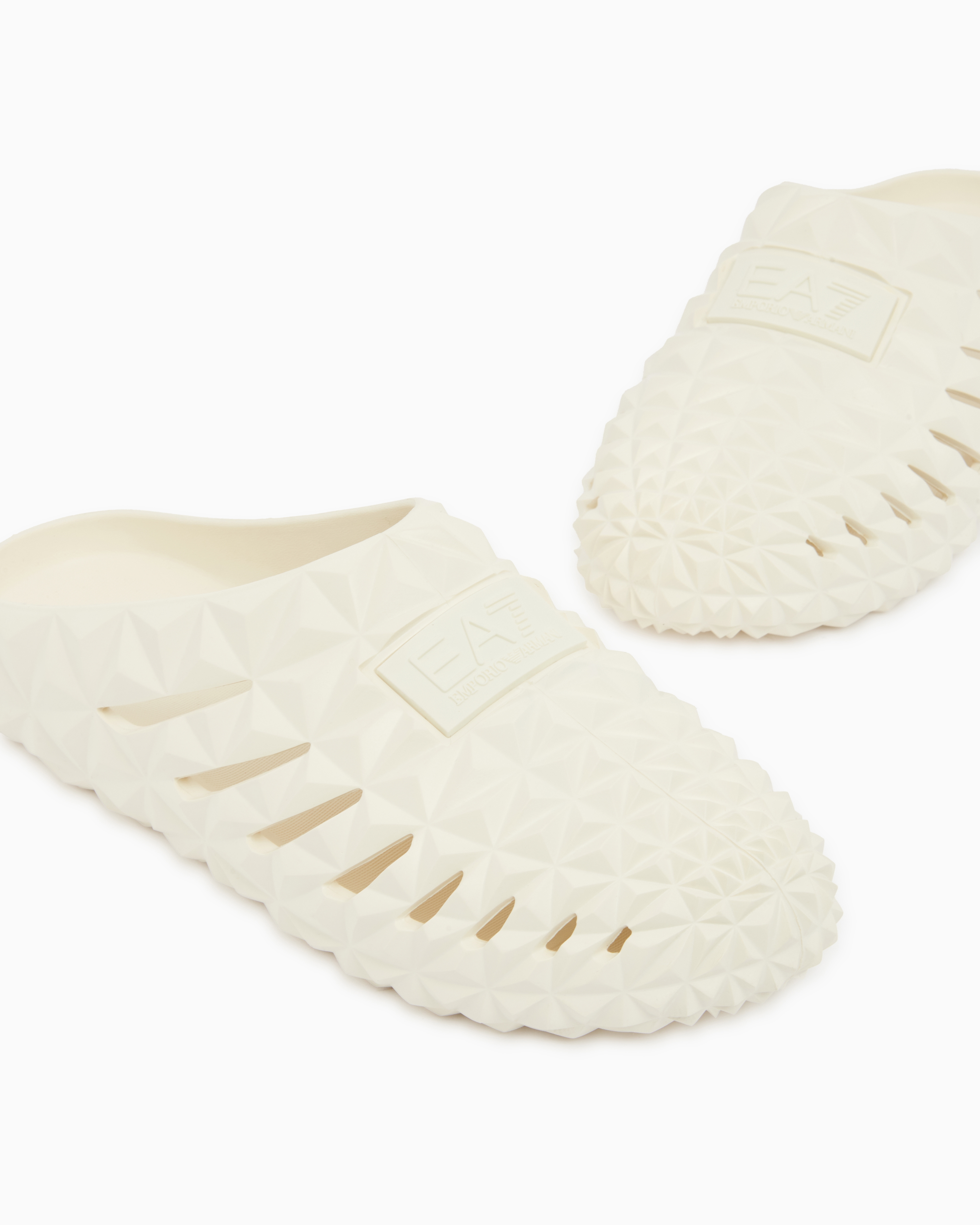 Ea7 Prisma Sliders In Neutral