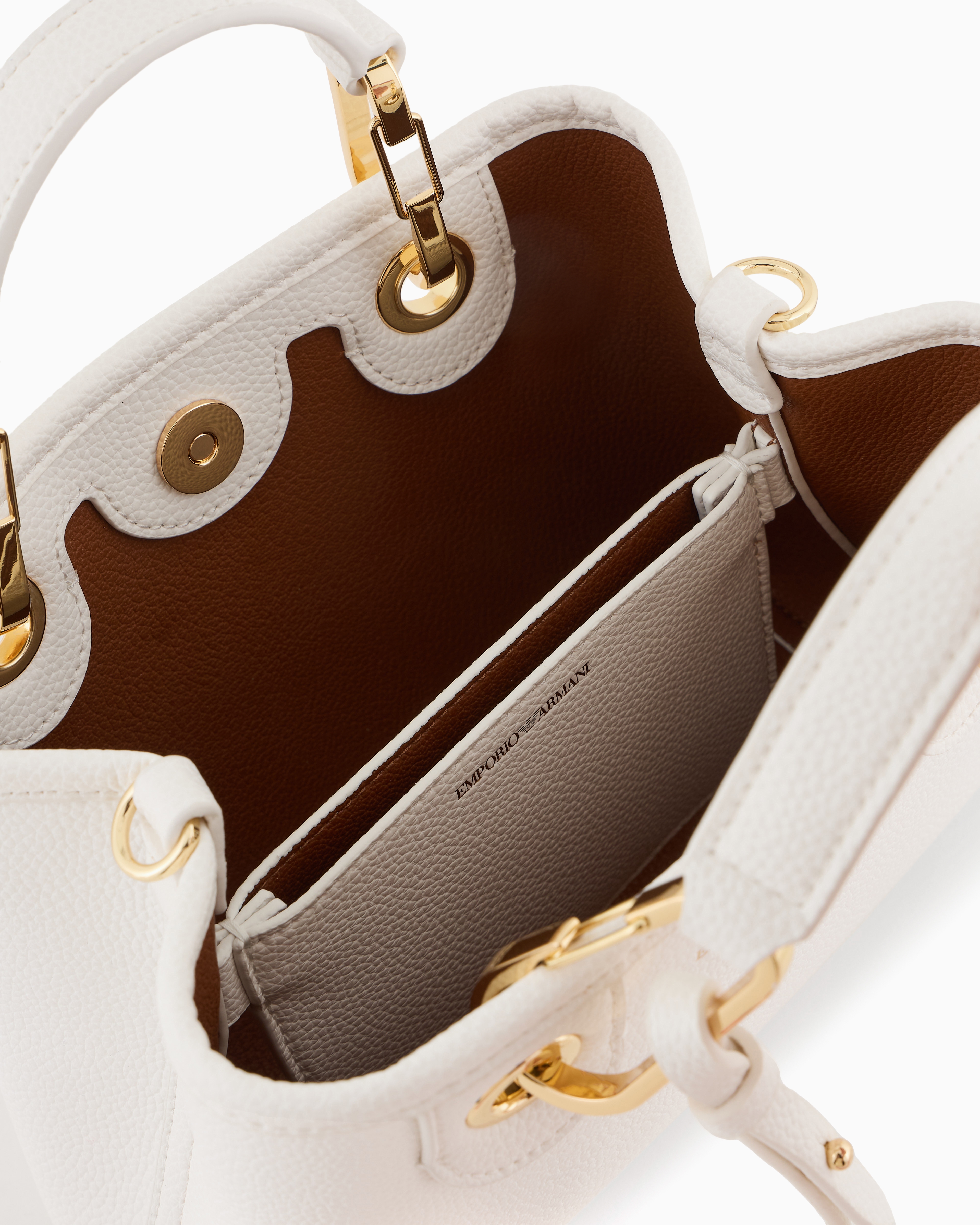 バンブーがまぐちバッグ　ARMANIを使って♪ハンドメイド　一点物 バンブーがまぐちバッグ ARMANIを使って♪ハンドメイド 一点物