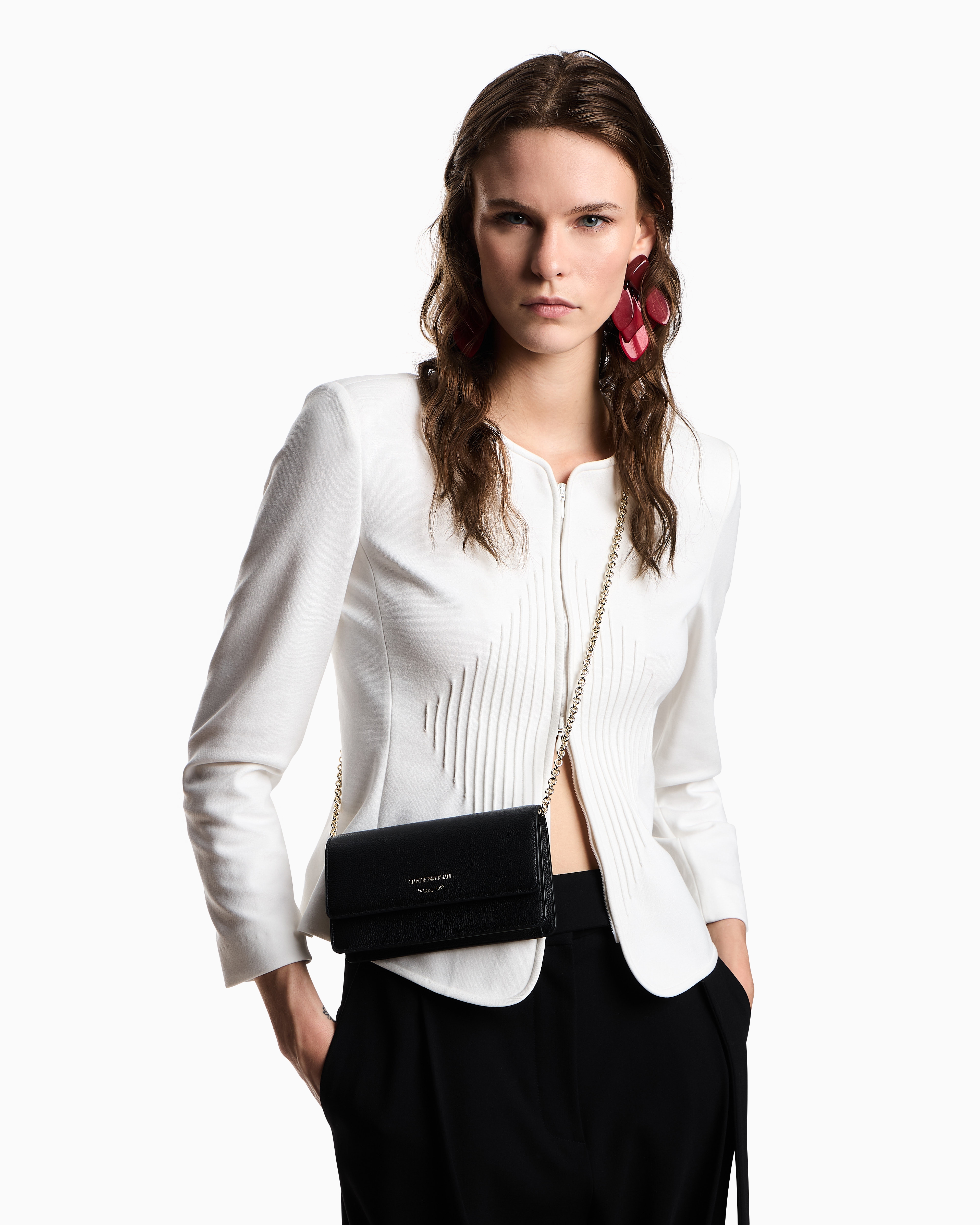 Mini bag in tumbled leather | Emporio Armani