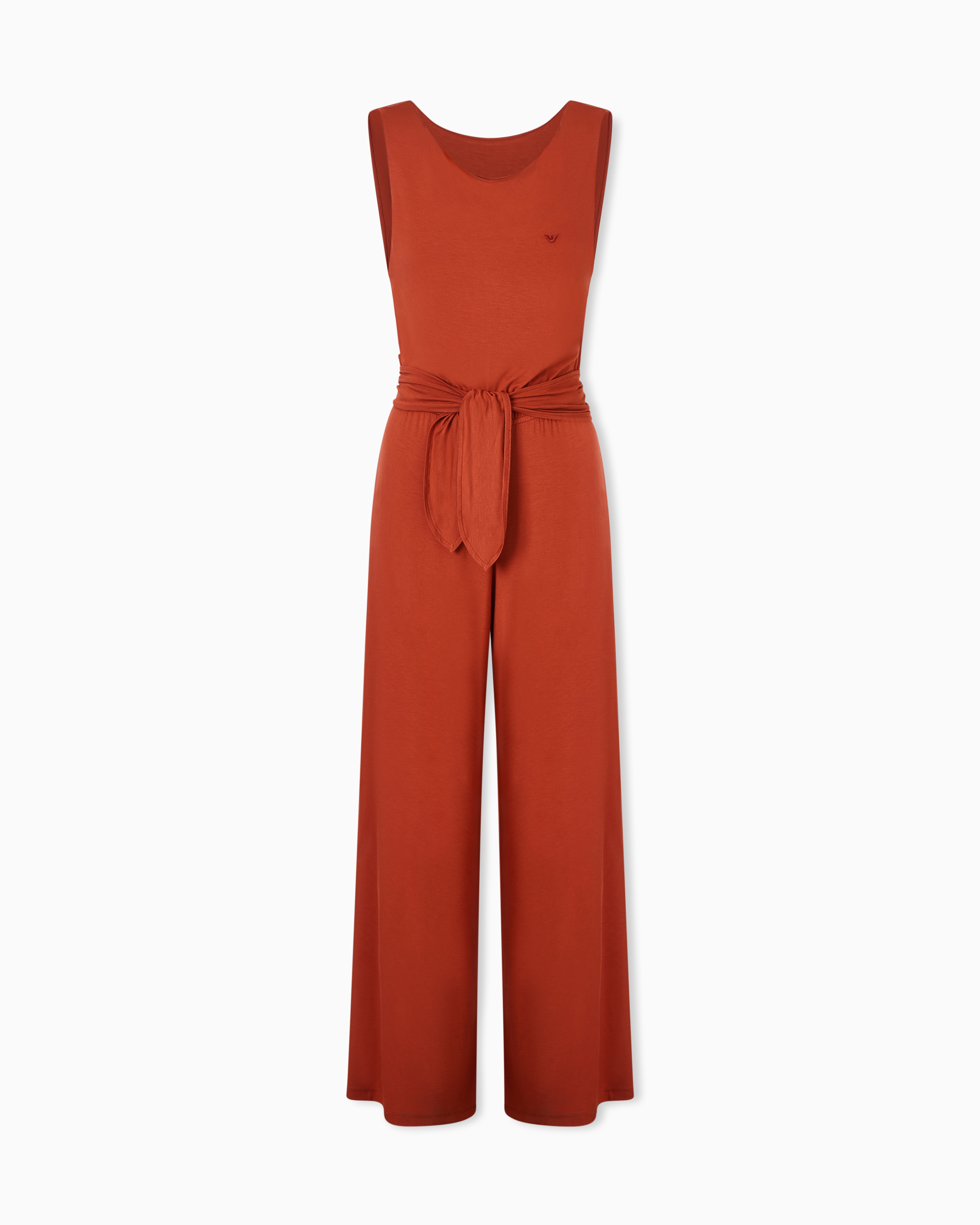Emporio Armani Pink Jersey Beachwear Jumpsuit