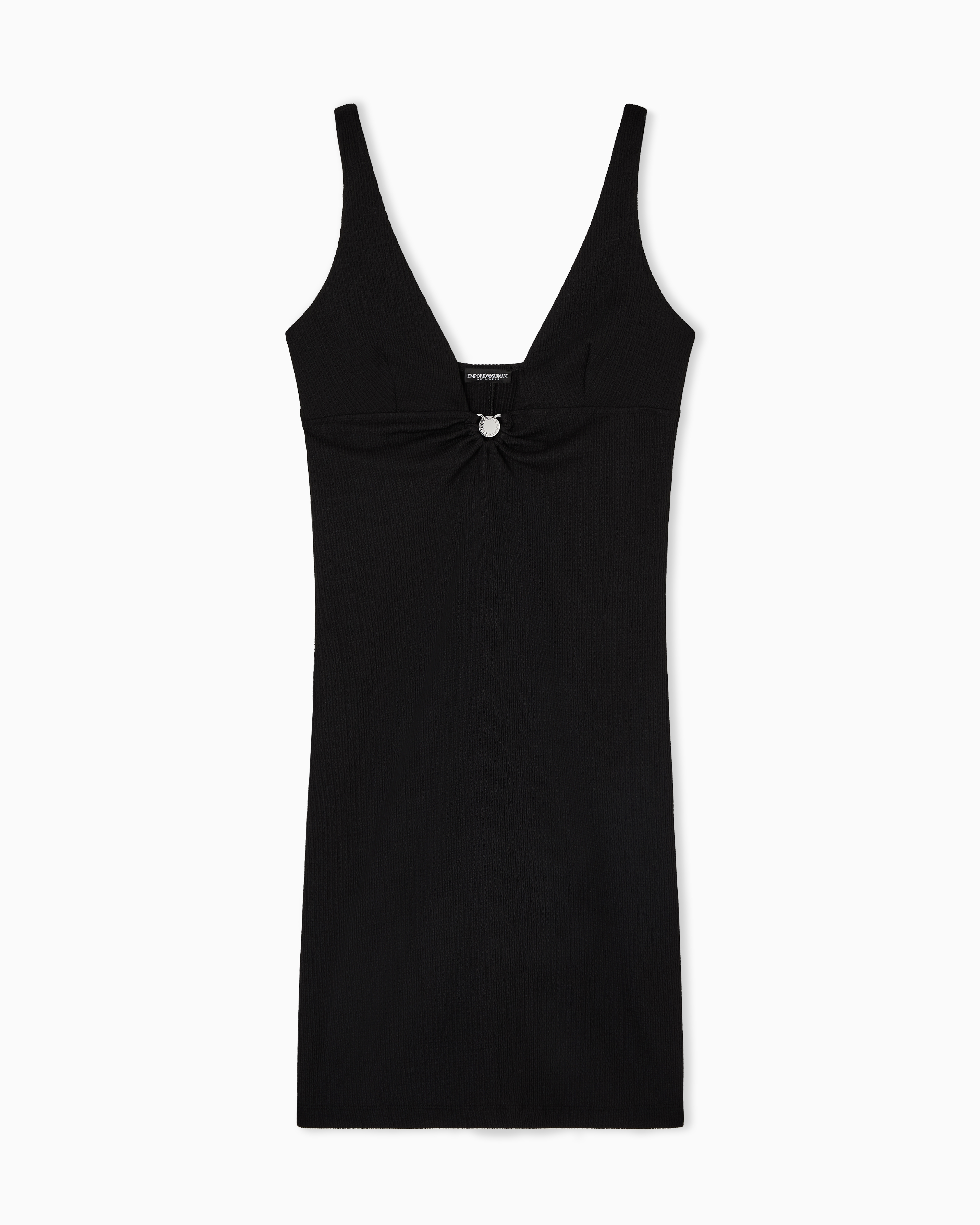 Emporio Armani Abito Beachwear In Lycra Texturizzata