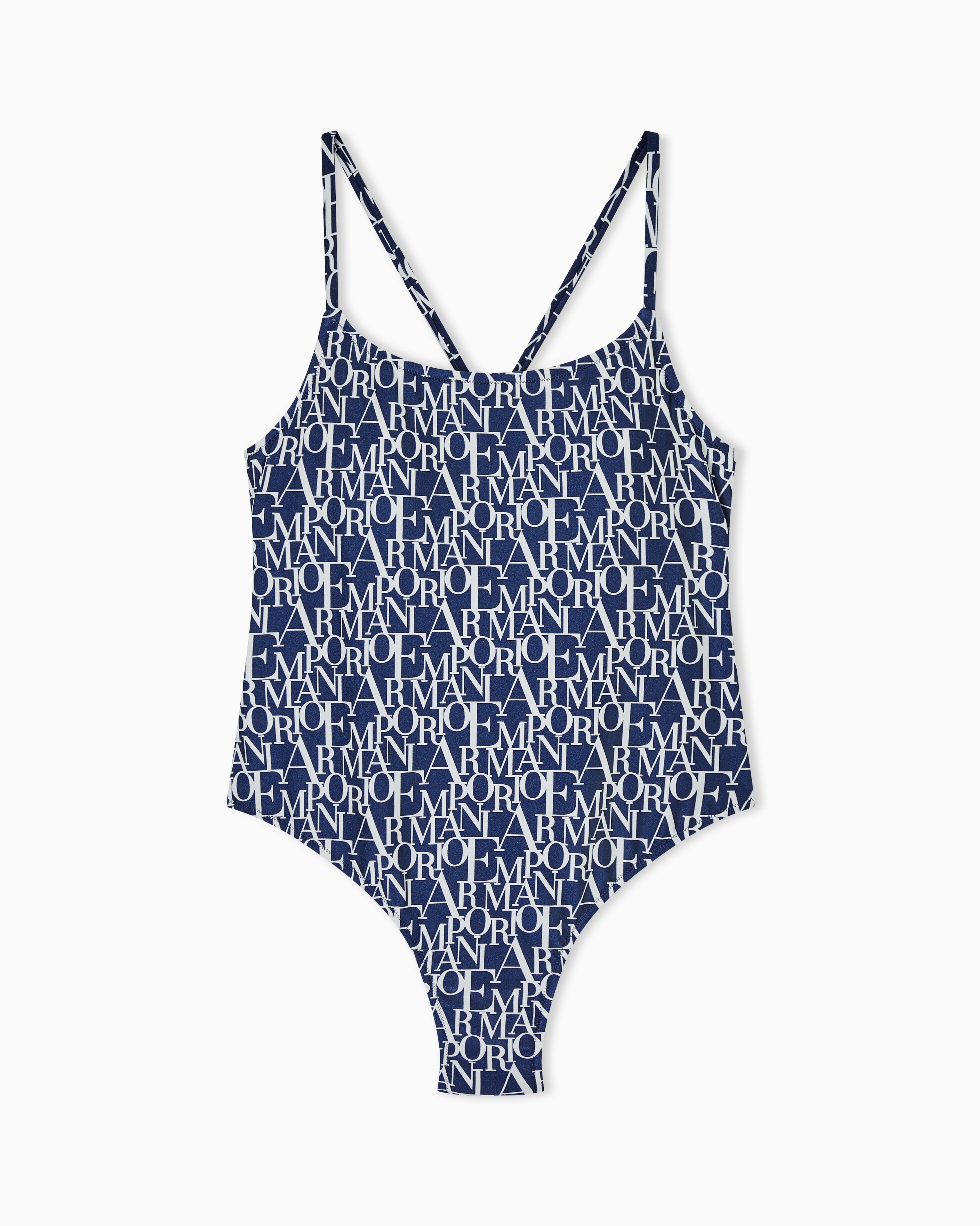 Emporio Armani Costume Intero Imbottito Stampa Logomania