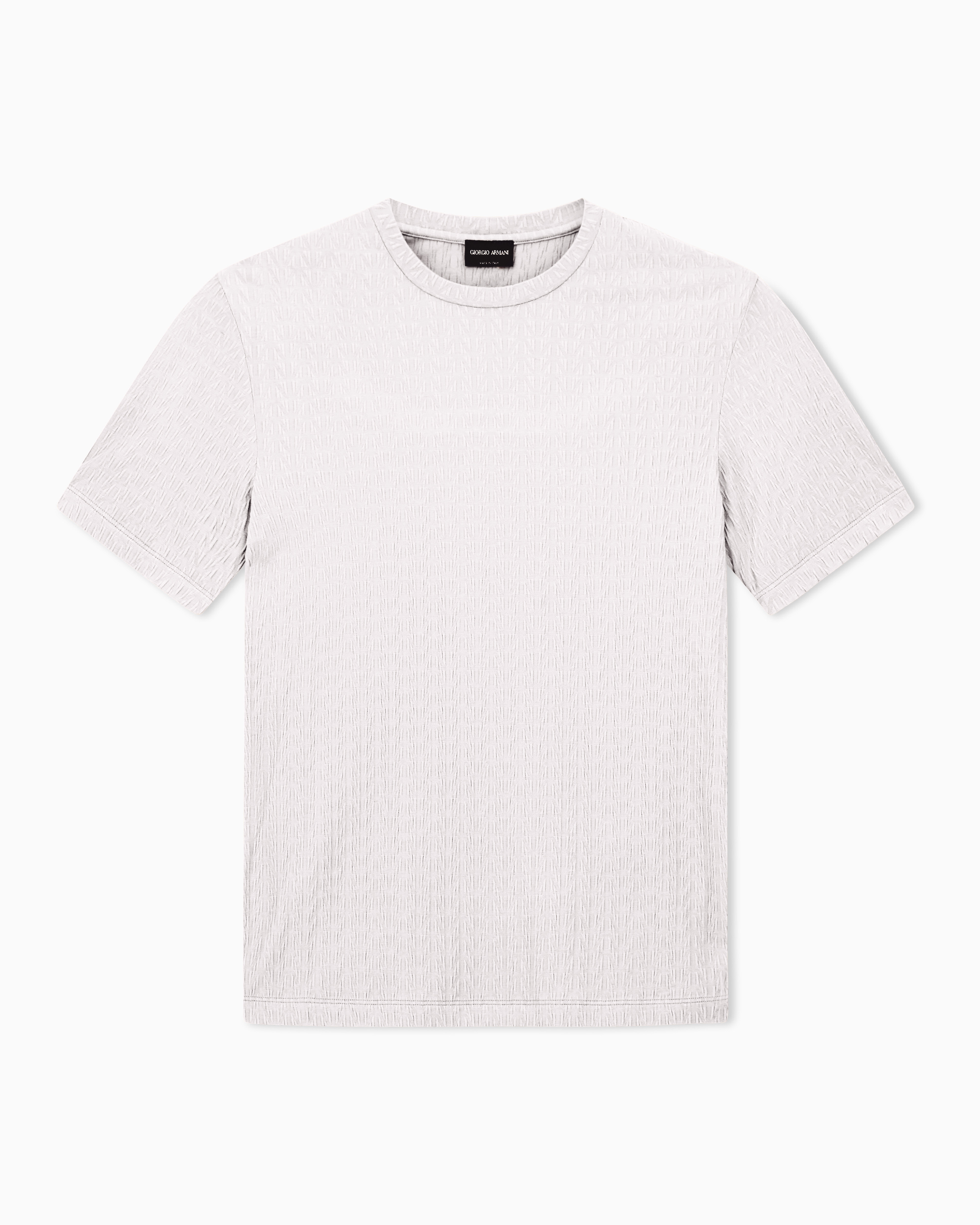 Giorgio Armani Beige Viscose Blend T-Shirt