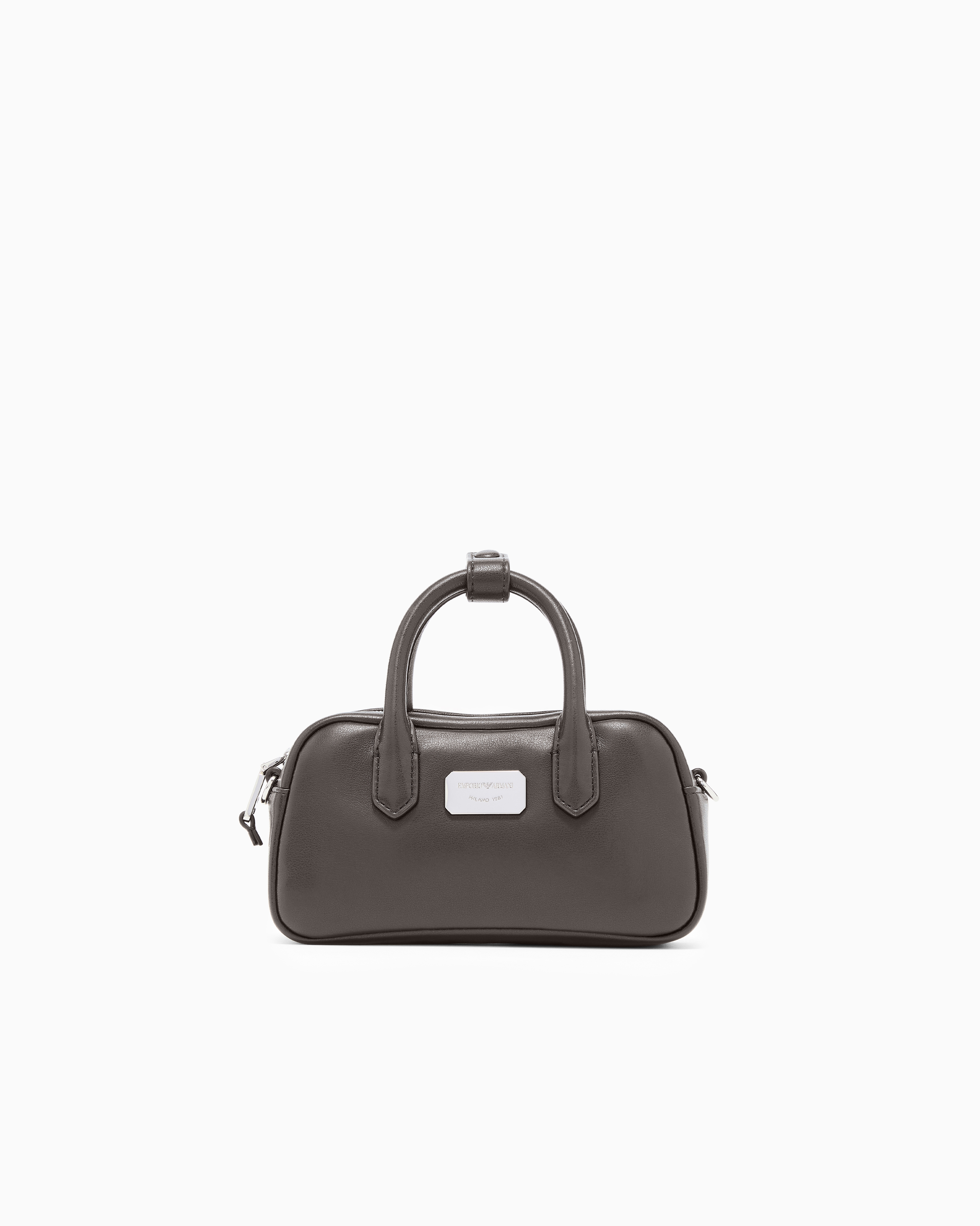 Soft leather mini bauletto bag | Emporio Armani