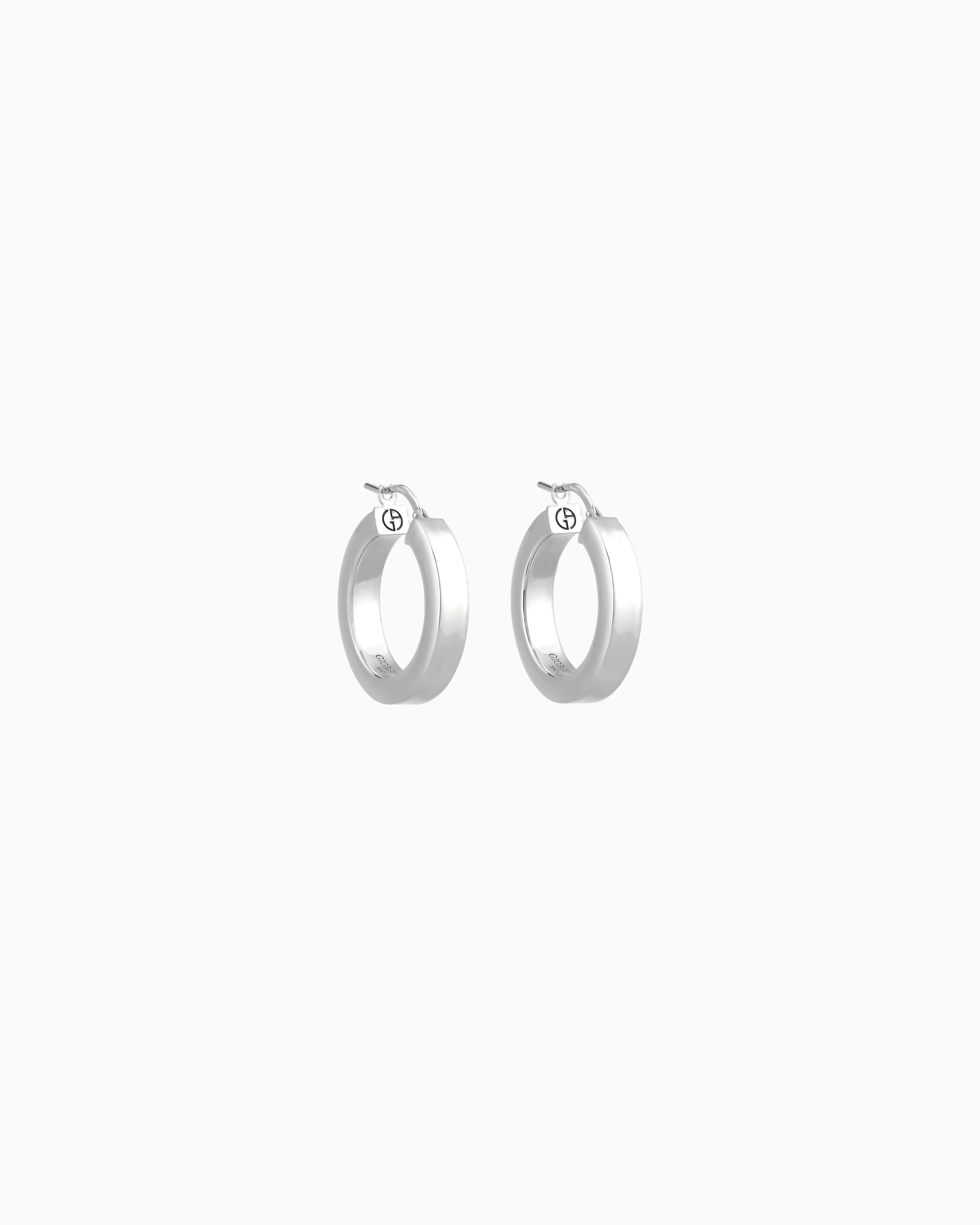 Giorgio Armani Grey Sterling Silver Earrings