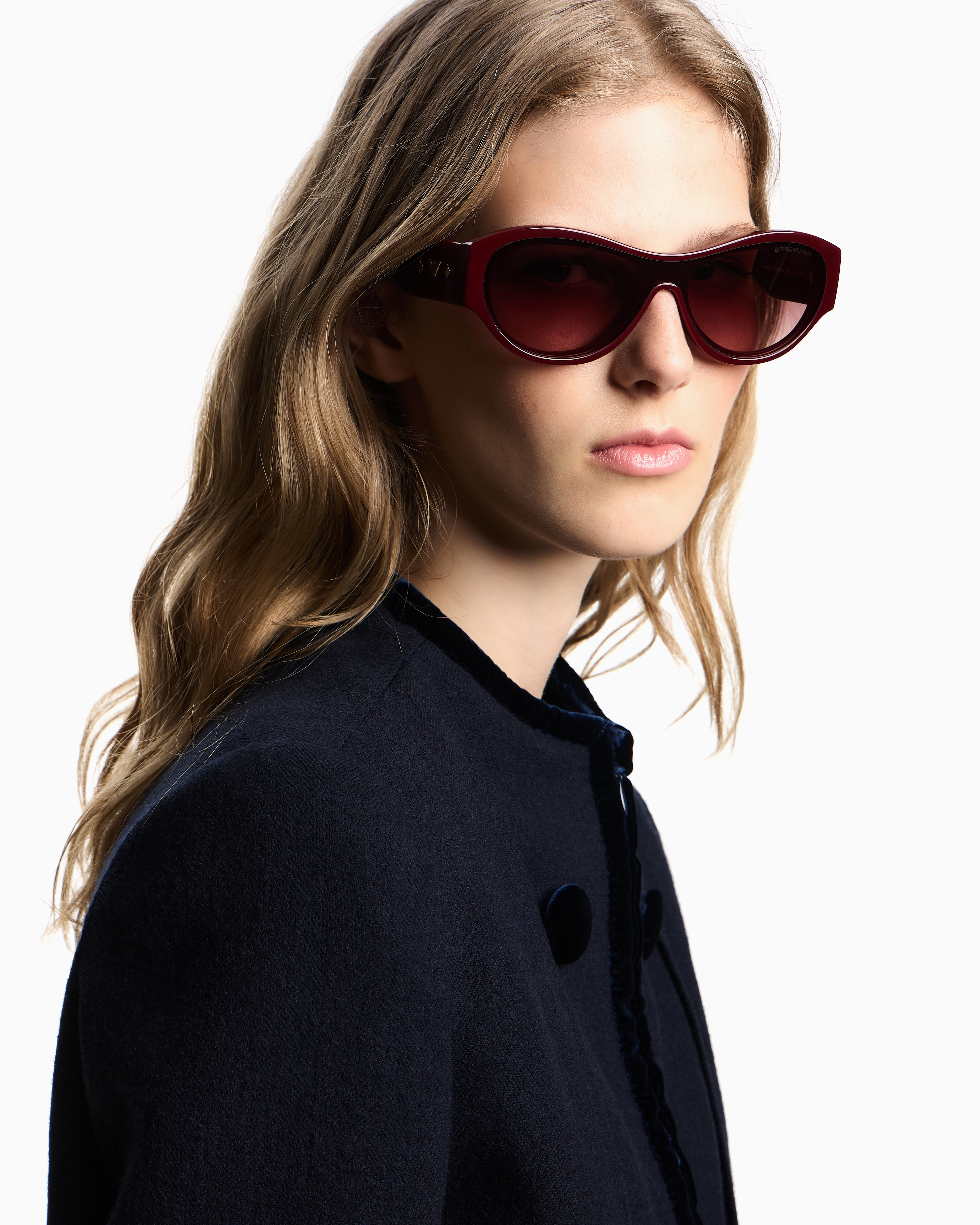 Emporio Armani - Women’s irregular-shaped sunglasses, Woman, Size: 36L