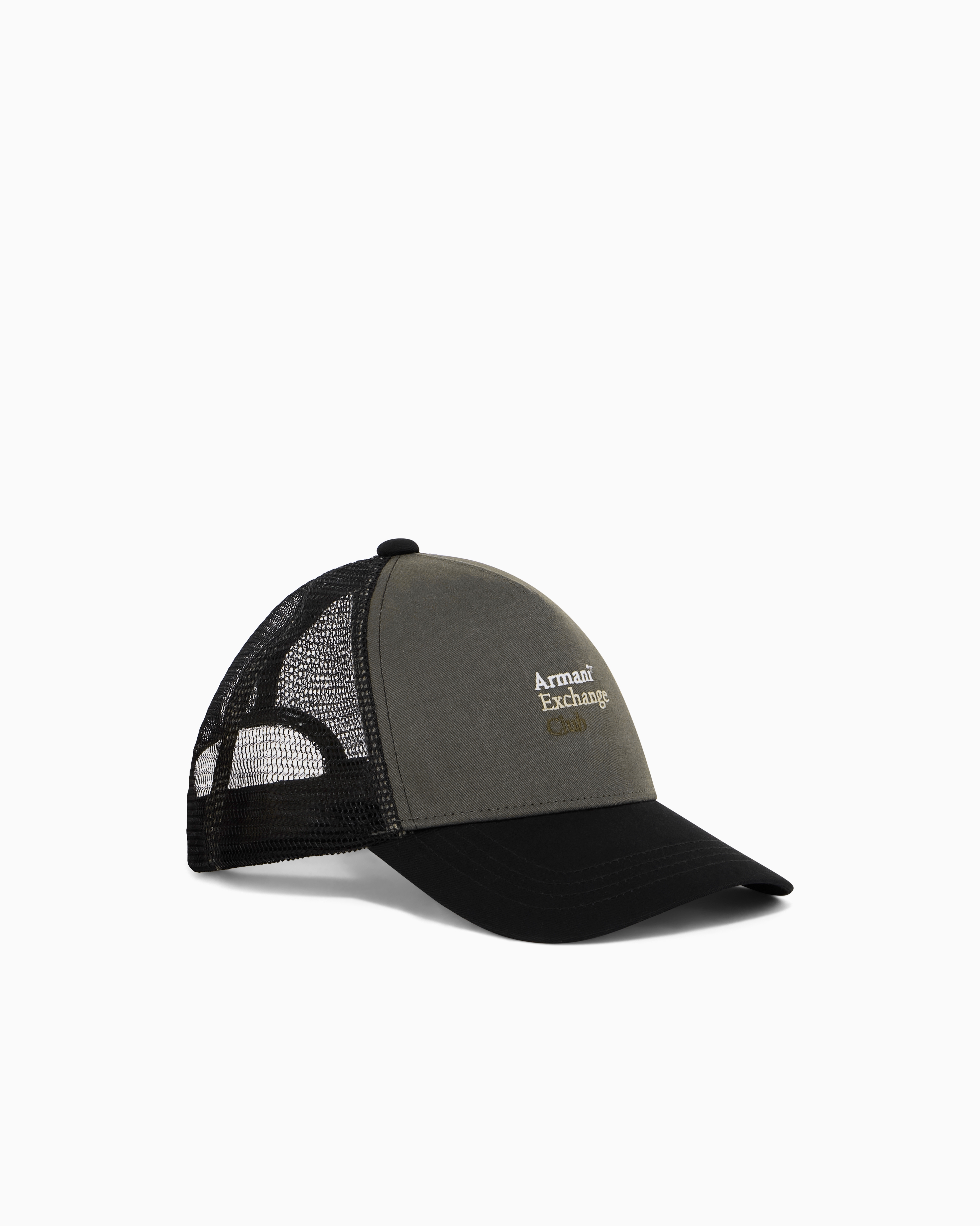 Armani Exchange Green Classic And Versatile Cotton Twill Cap