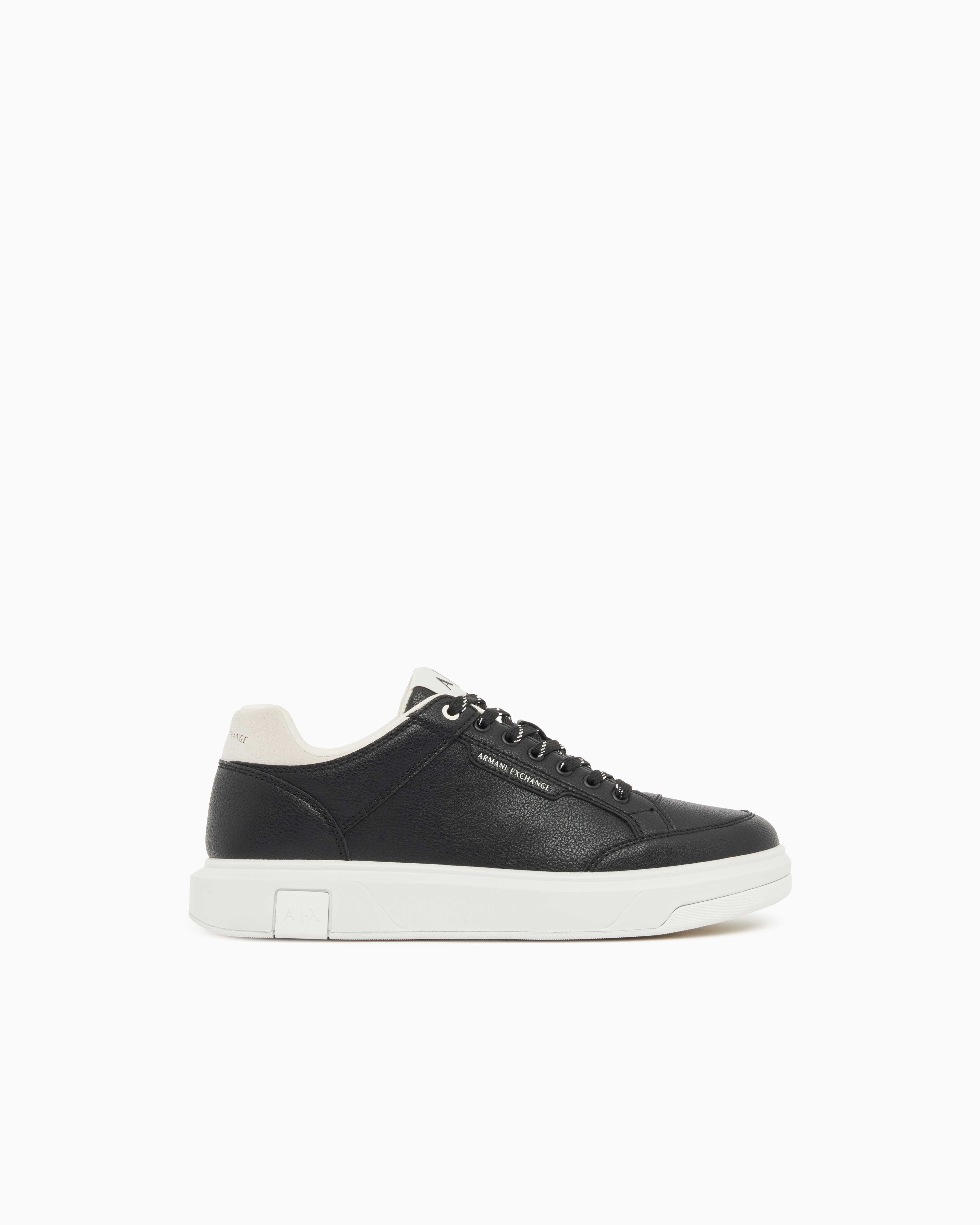 Armani Exchange Black Urban Chic Suede Sneakers