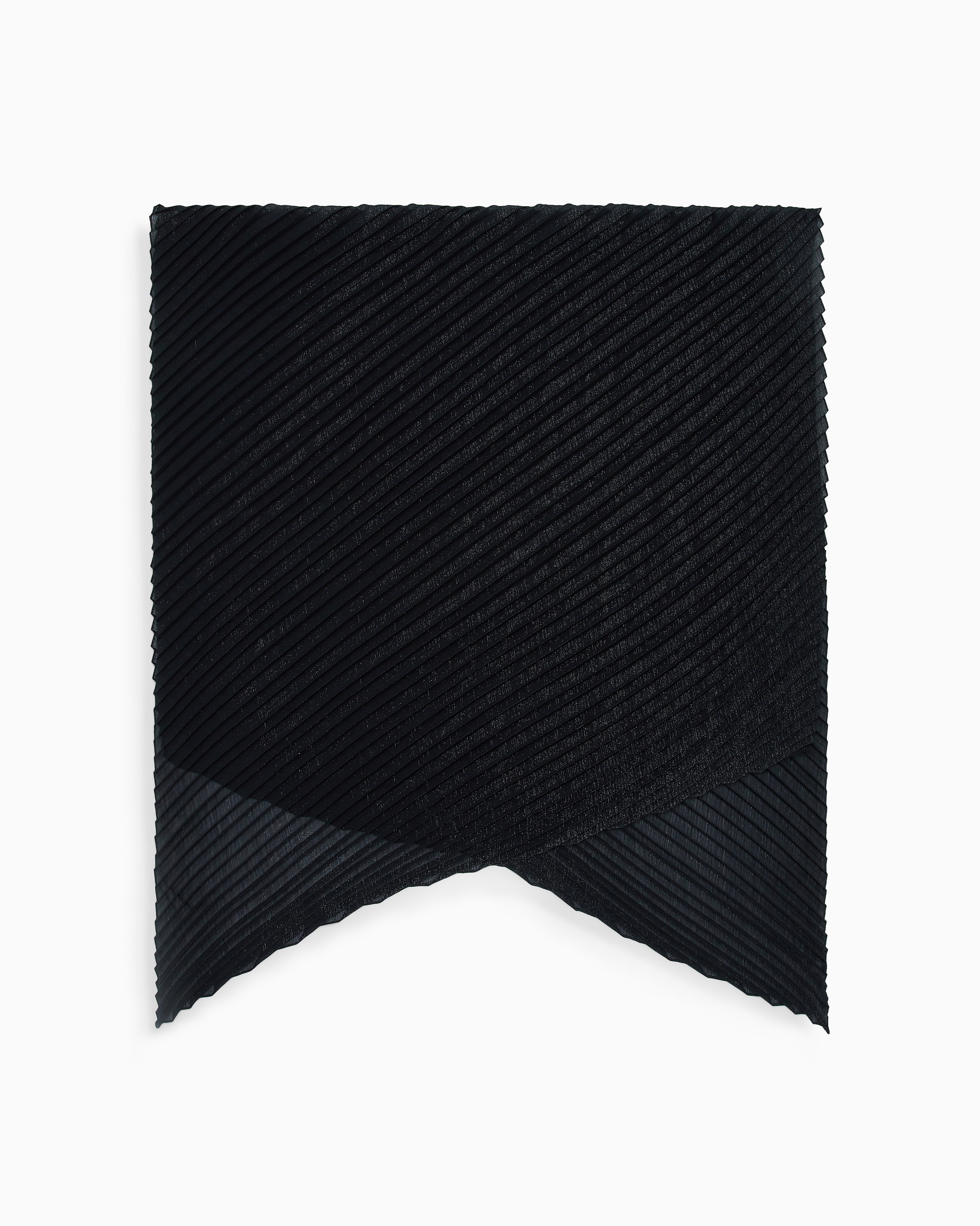 Emporio Armani Stola In Tessuto Plissé