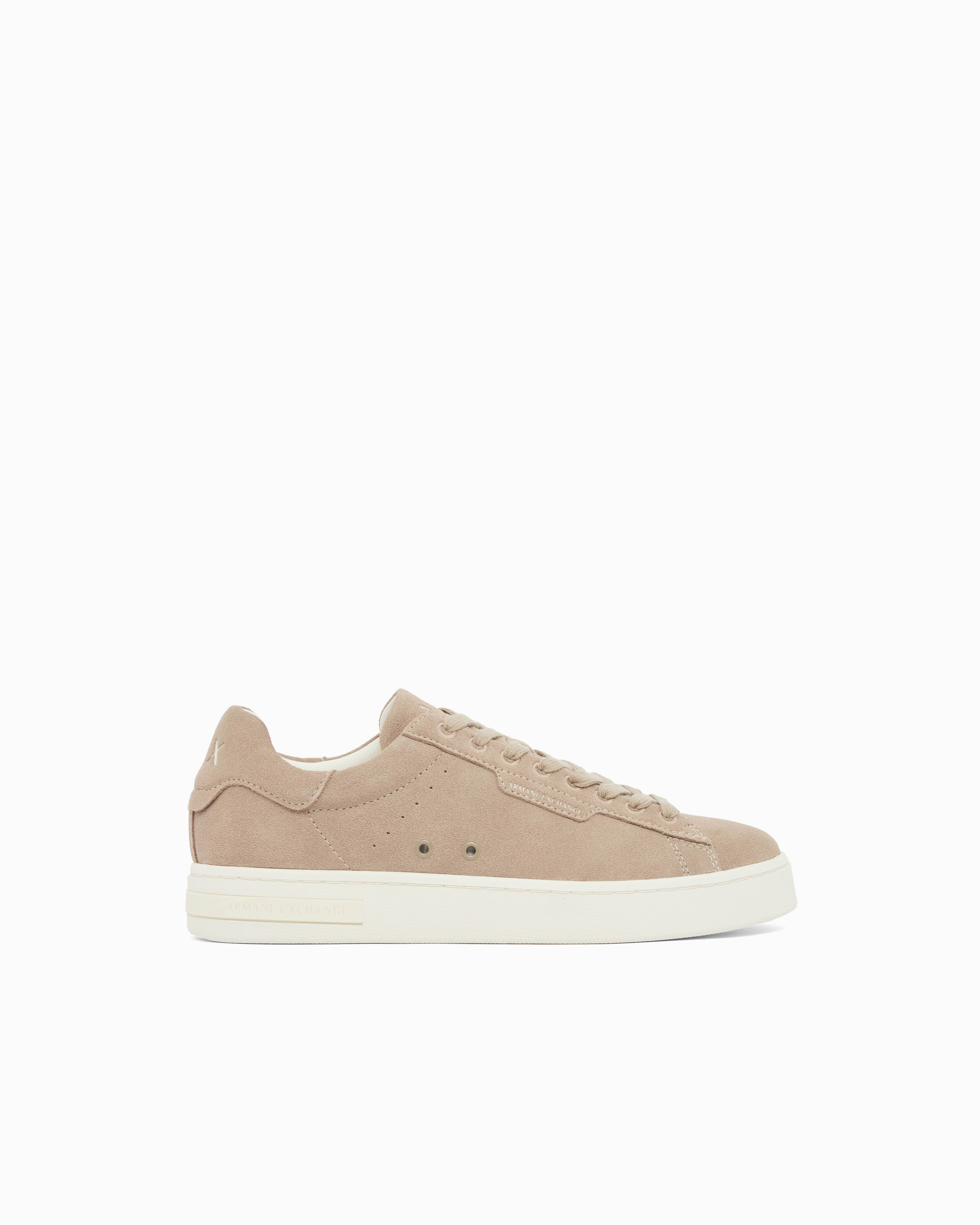 Armani Exchange Beige Technical Fabric Sneakers