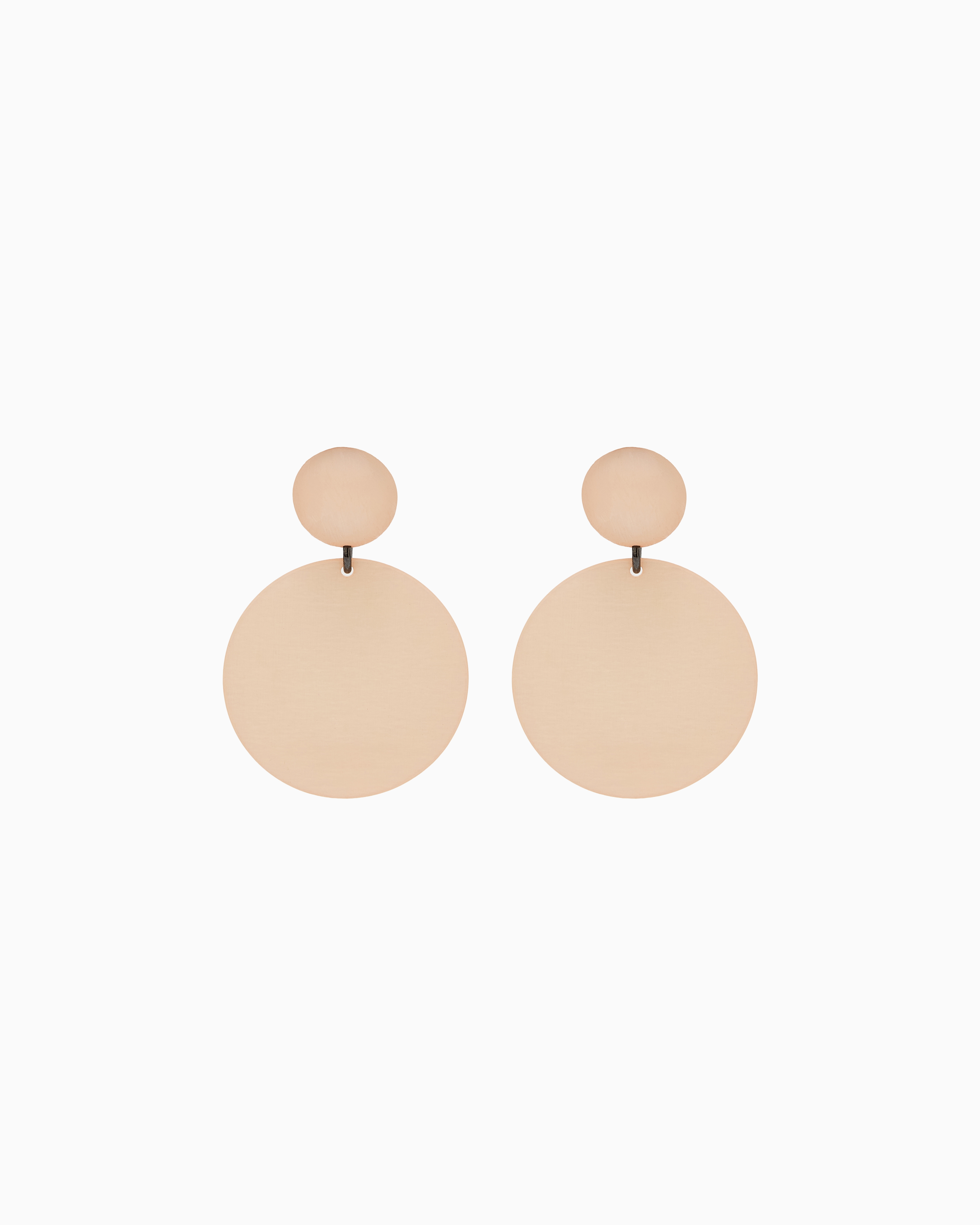 Emporio Armani Pink Round Pendant Earrings