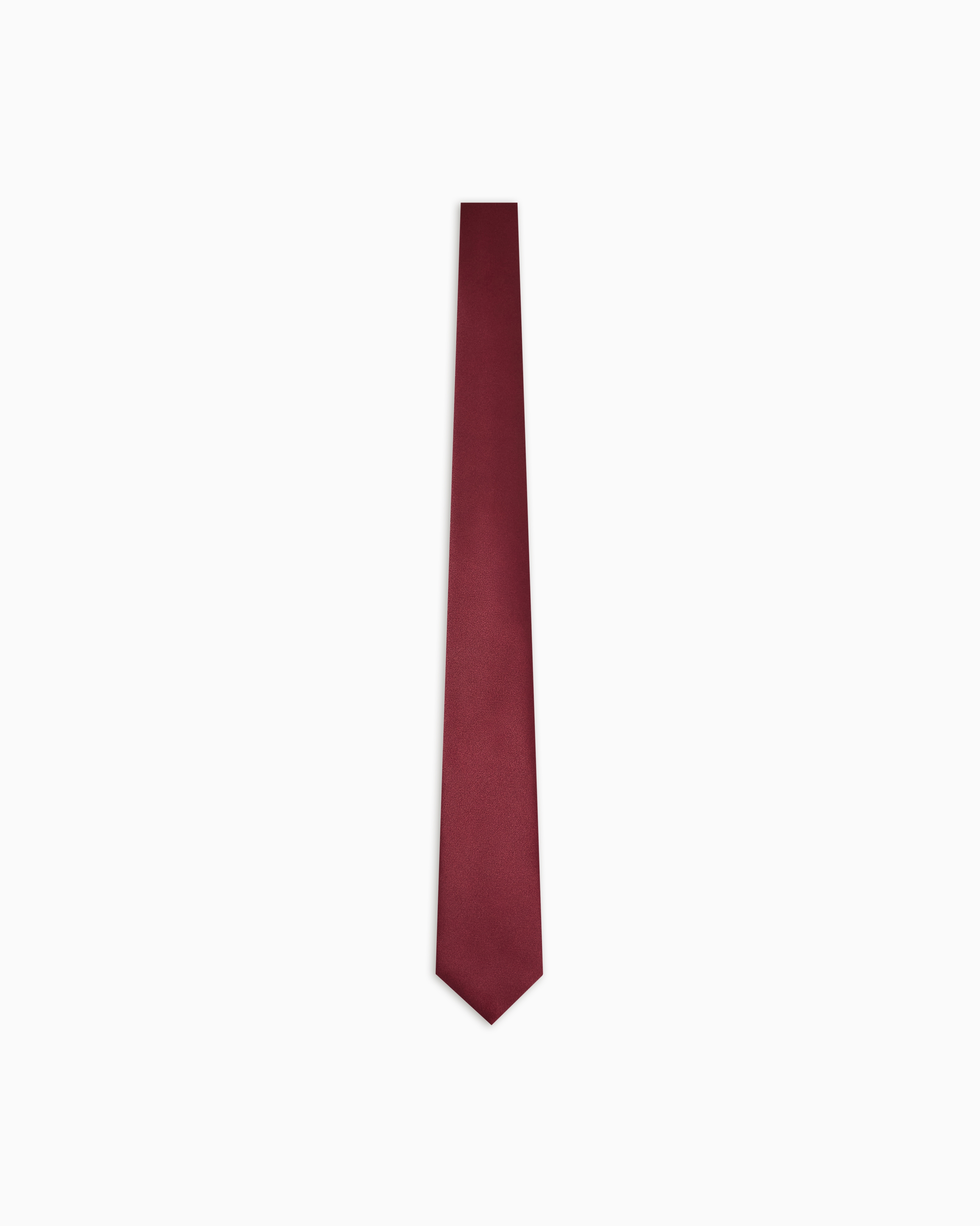 Emporio Armani - Pure silk tie, Man, Red, Size: TU
