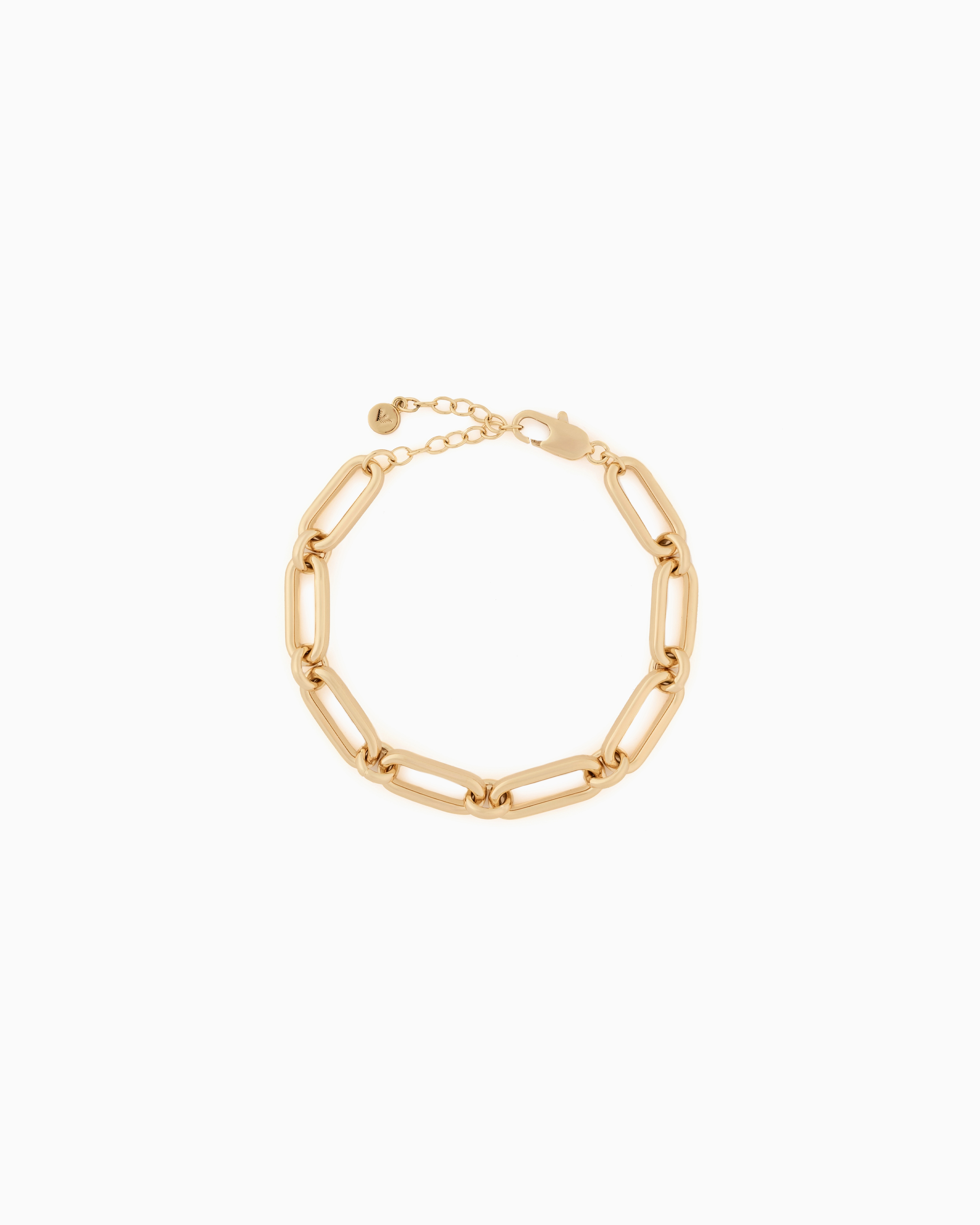 Emporio Armani - Emporio Armani Gold-Tone Brass Chain Bracelet, Woman, Multicoloured, Size: TU