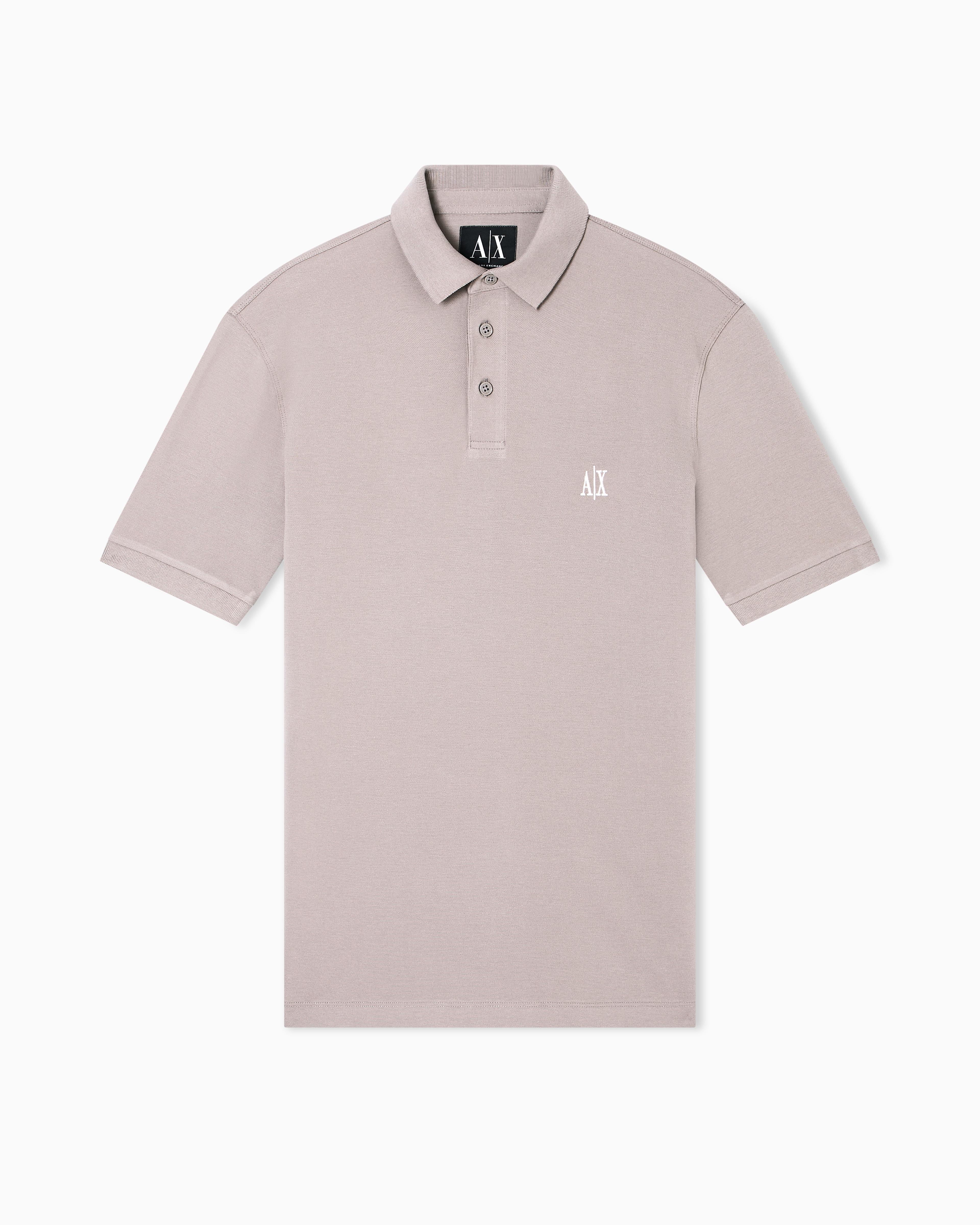 Regular fit cotton polo with logo
