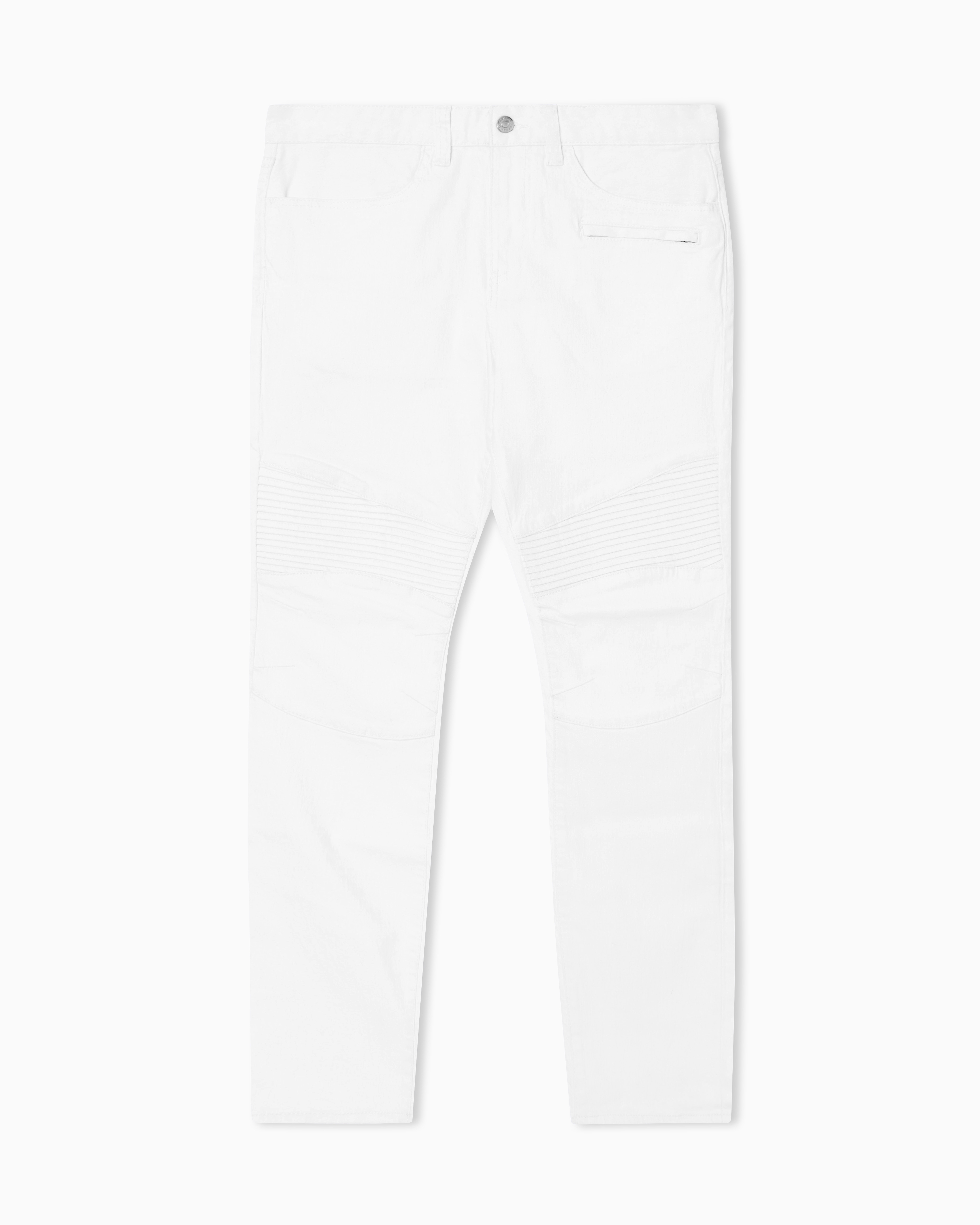 Armani Exchange Biker Slim Fit Five Pockets In White
