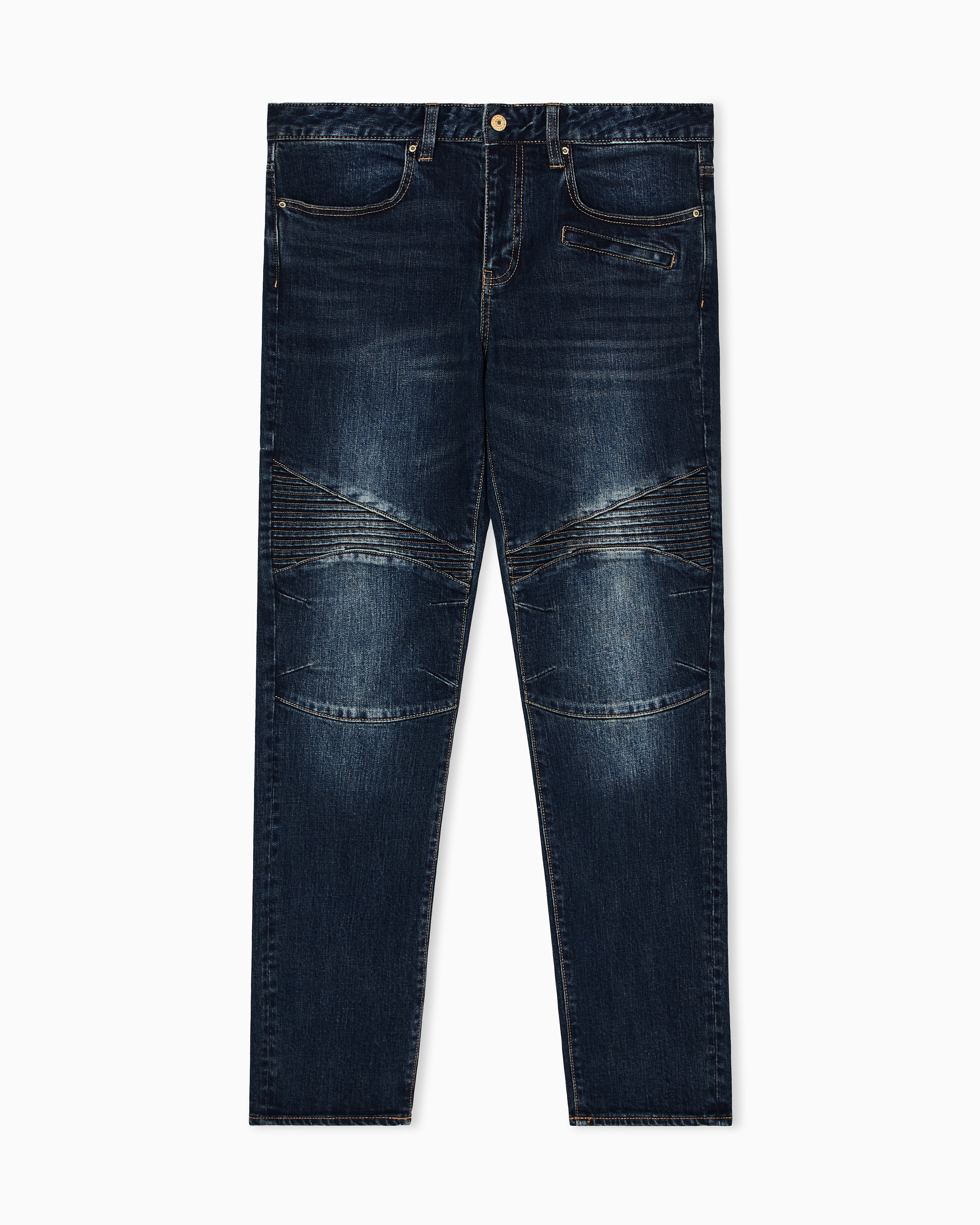 Armani Exchange Biker Slim Fit Jeans In Blue