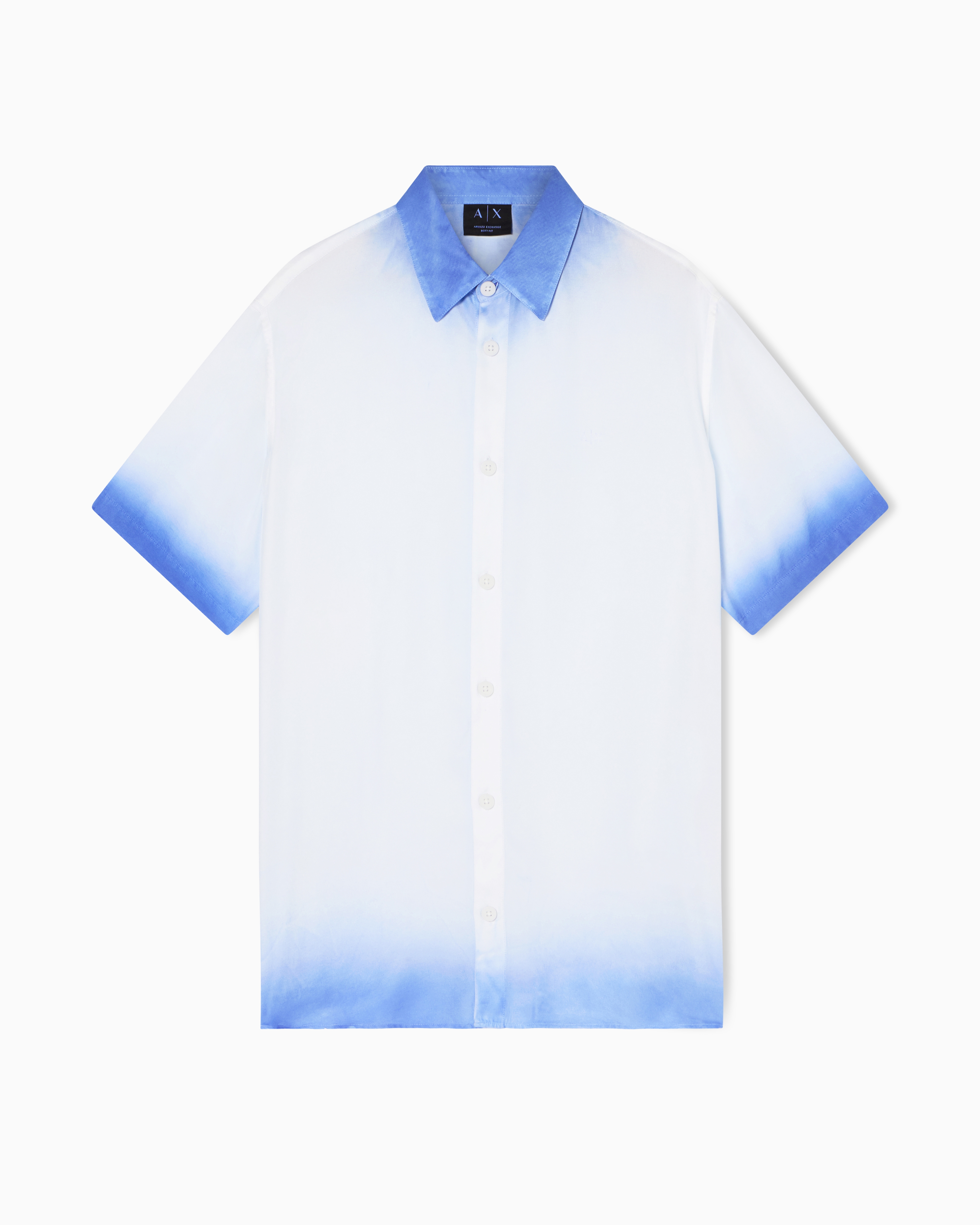 Armani Exchange Two-Tone Viscose Twill Shirt