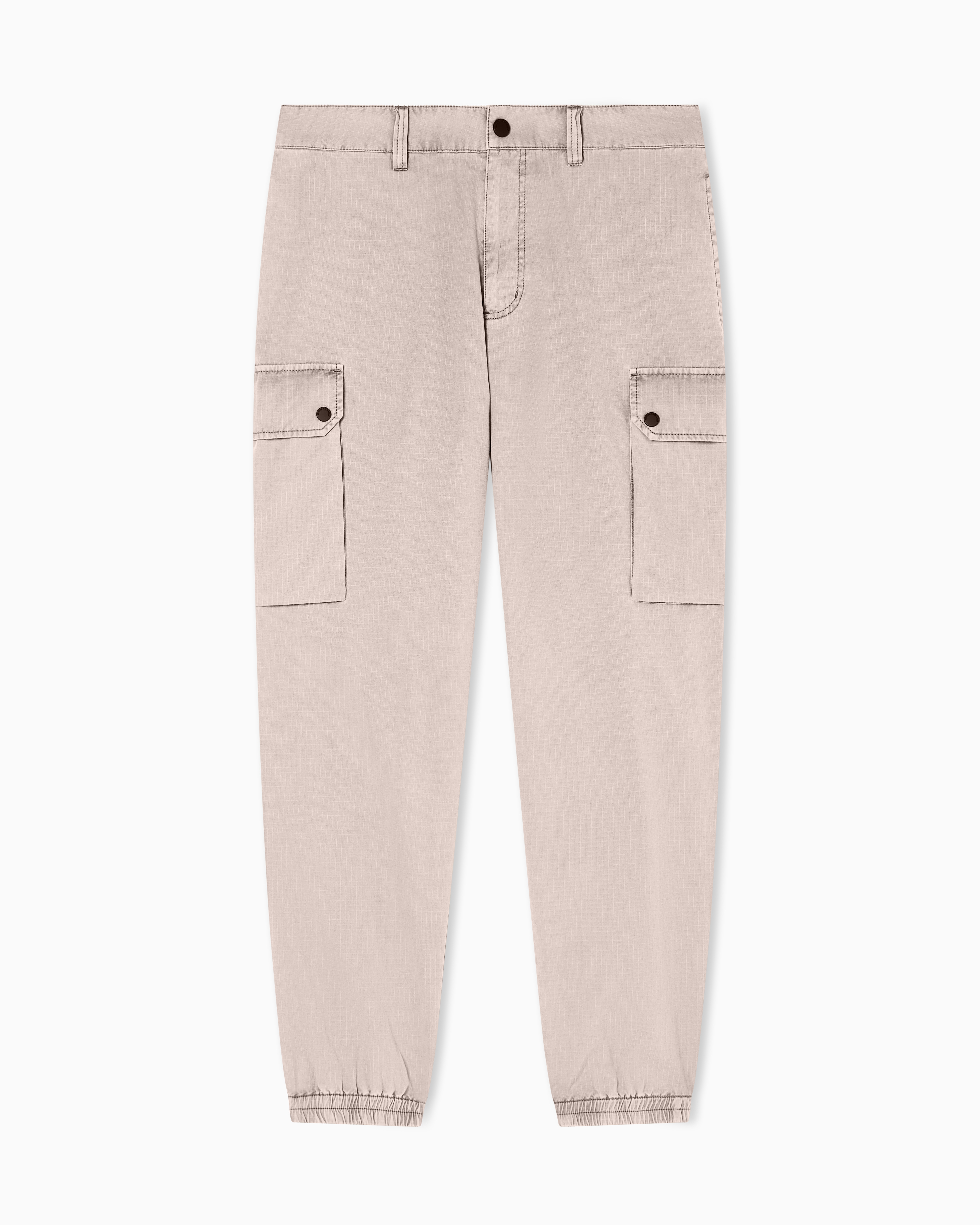 Armani Exchange Beige Ripstop Cargo Pants