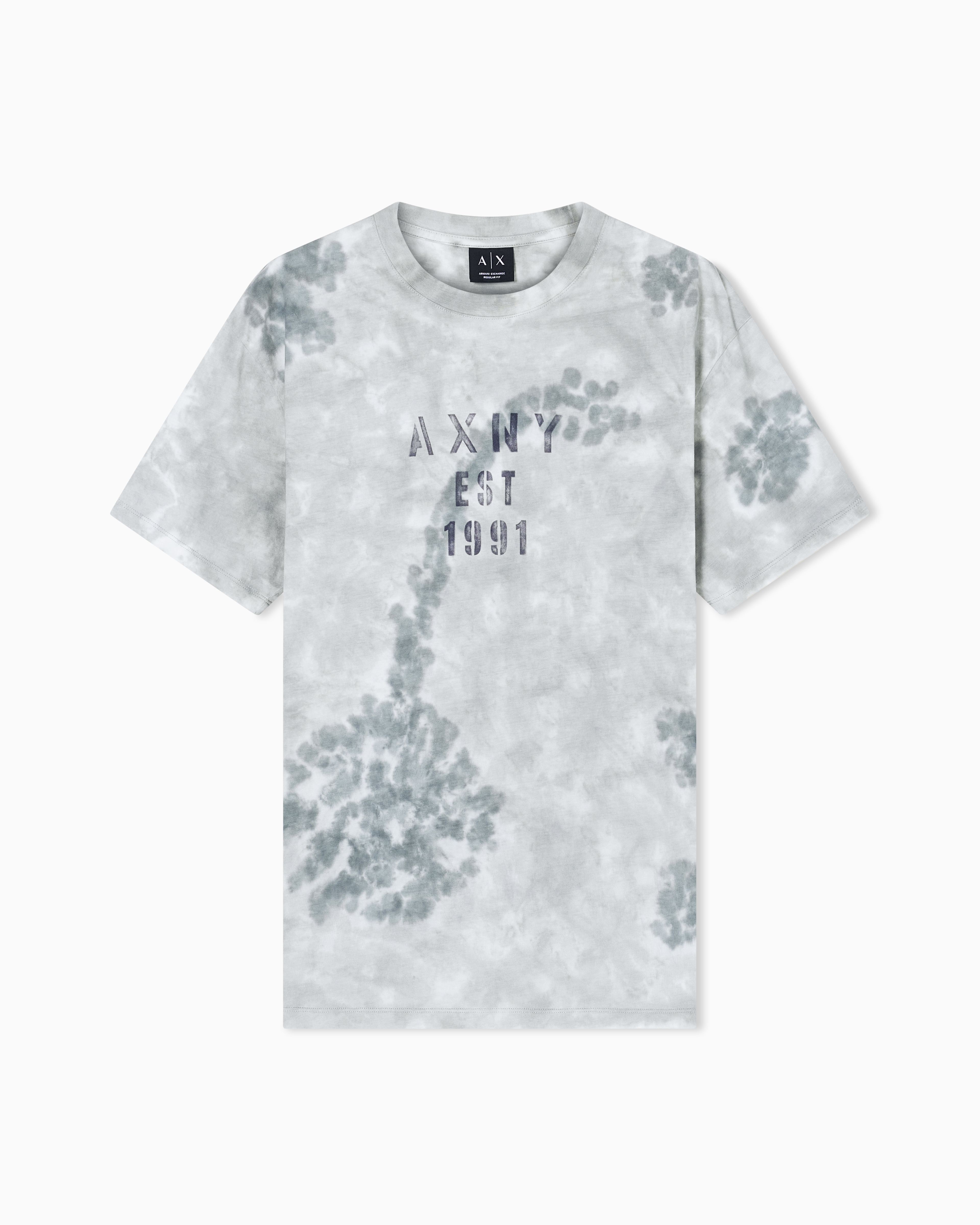 Armani Exchange T-Shirt In Cotone Tie-Dye Con Stampa Logo