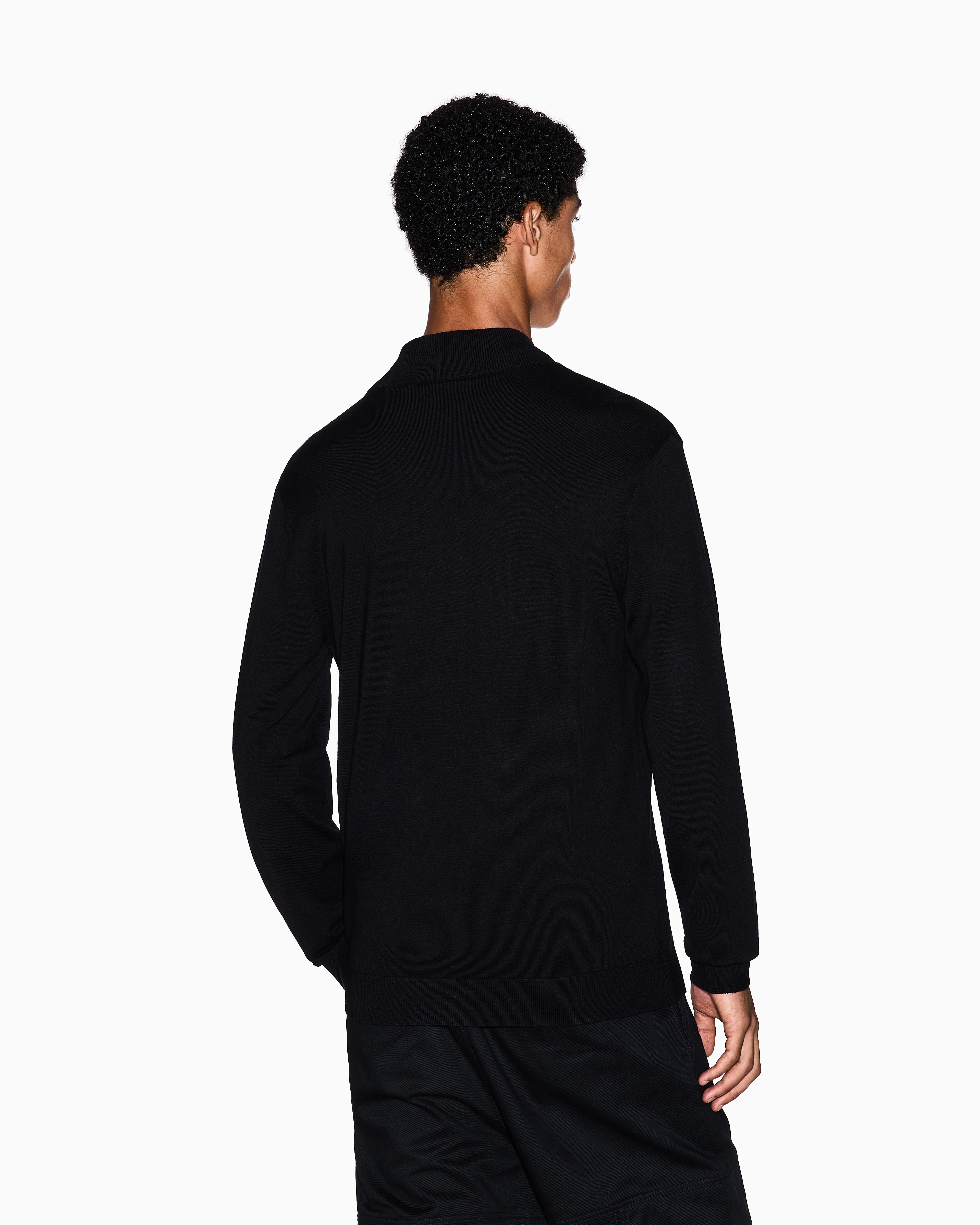 EMPORIO ARMANI zip ドライバーズニット archive undefined