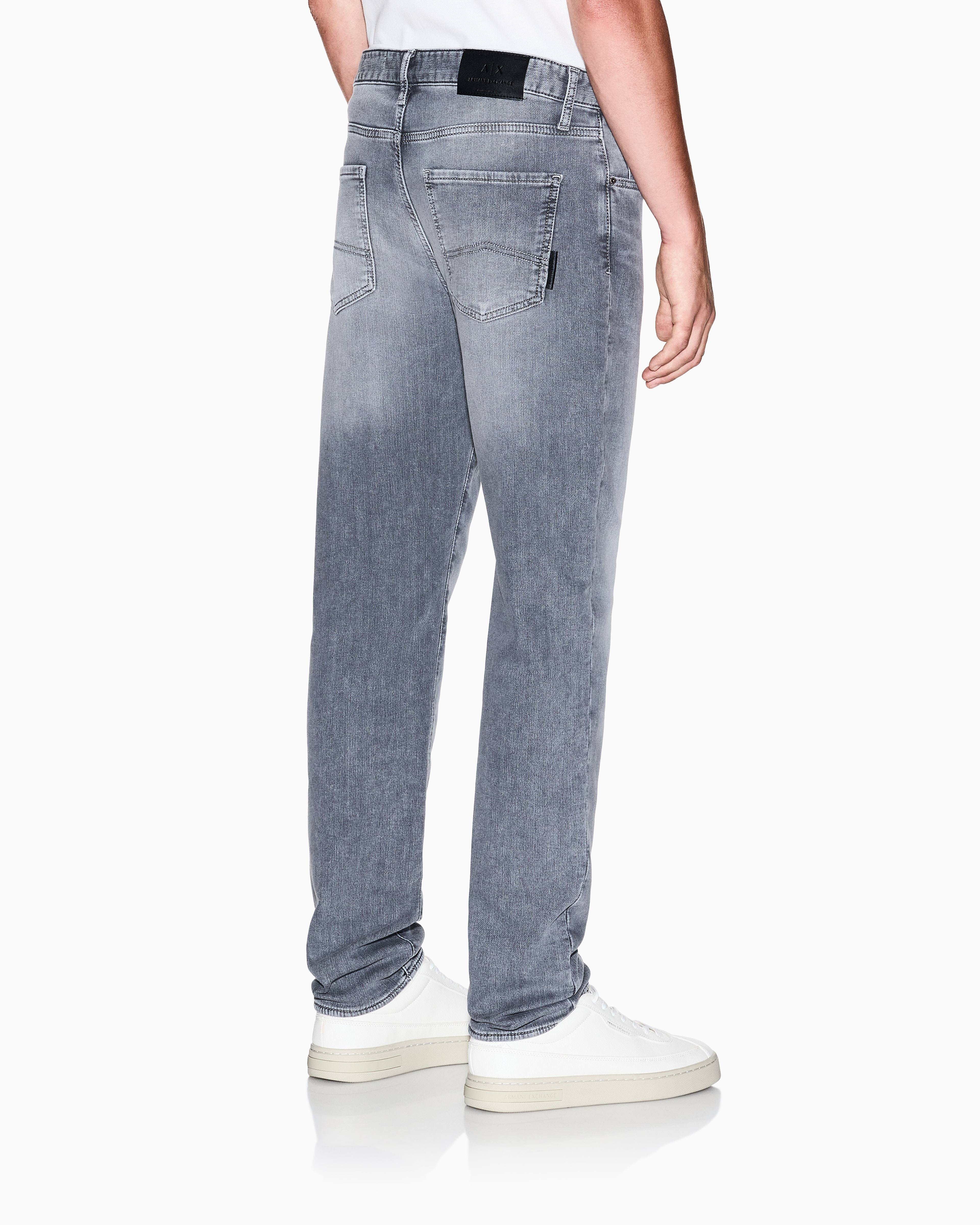 Stone washed regular fit jeans | Armani Exchange