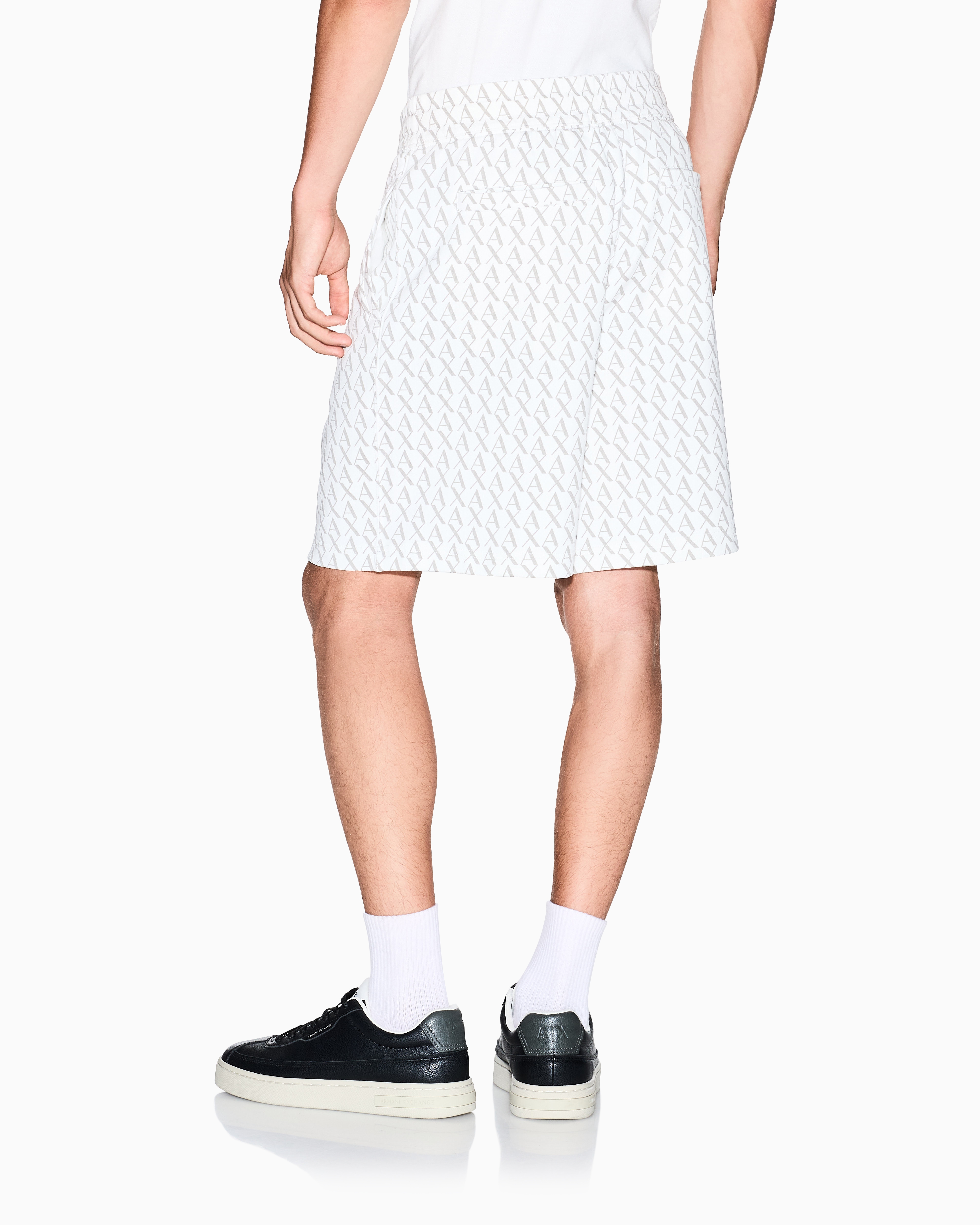 Armani Exchange - Bermuda Shorts, Man, White, Size: