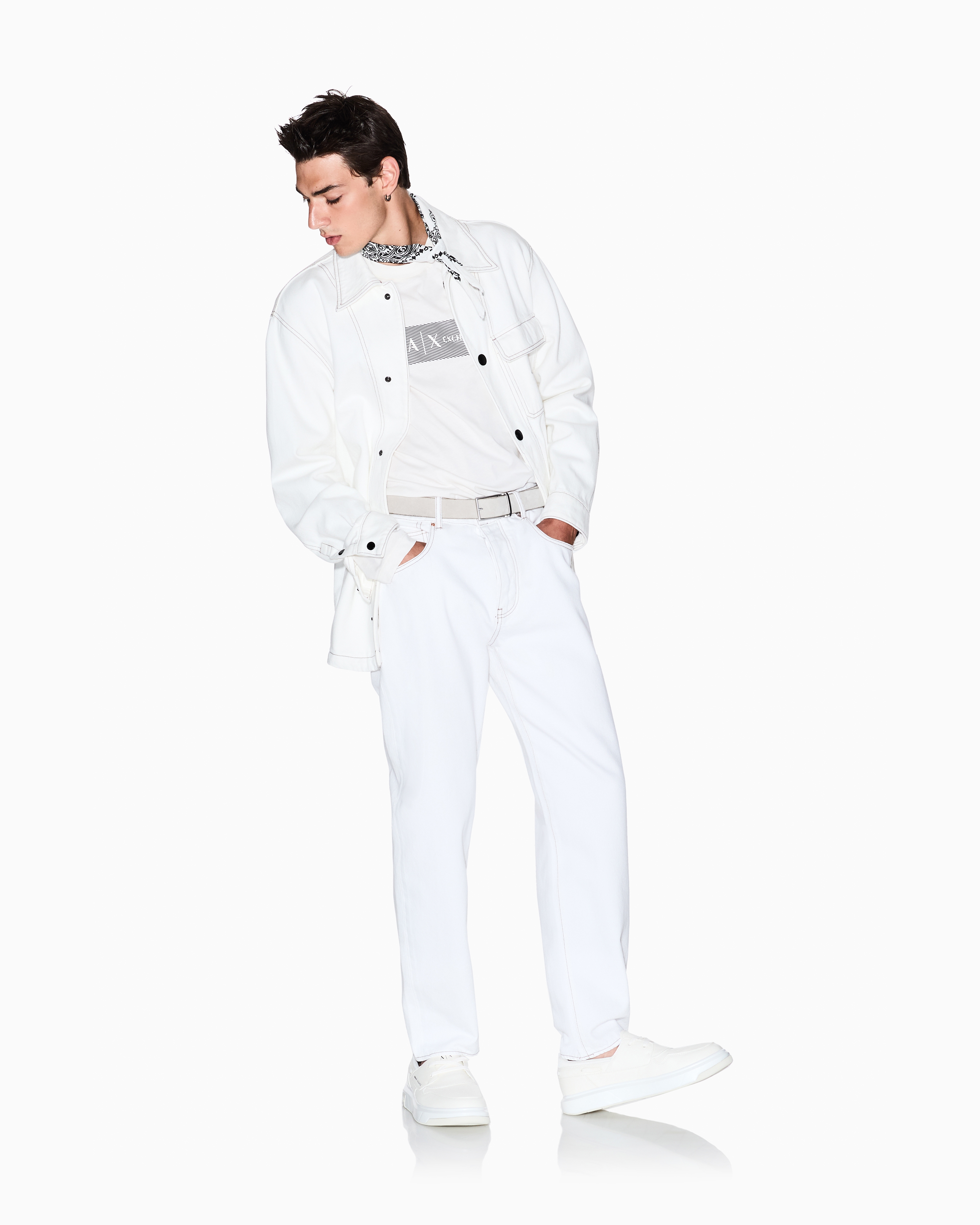 コットンブルデニム フィールドジャケット | Armani Exchange