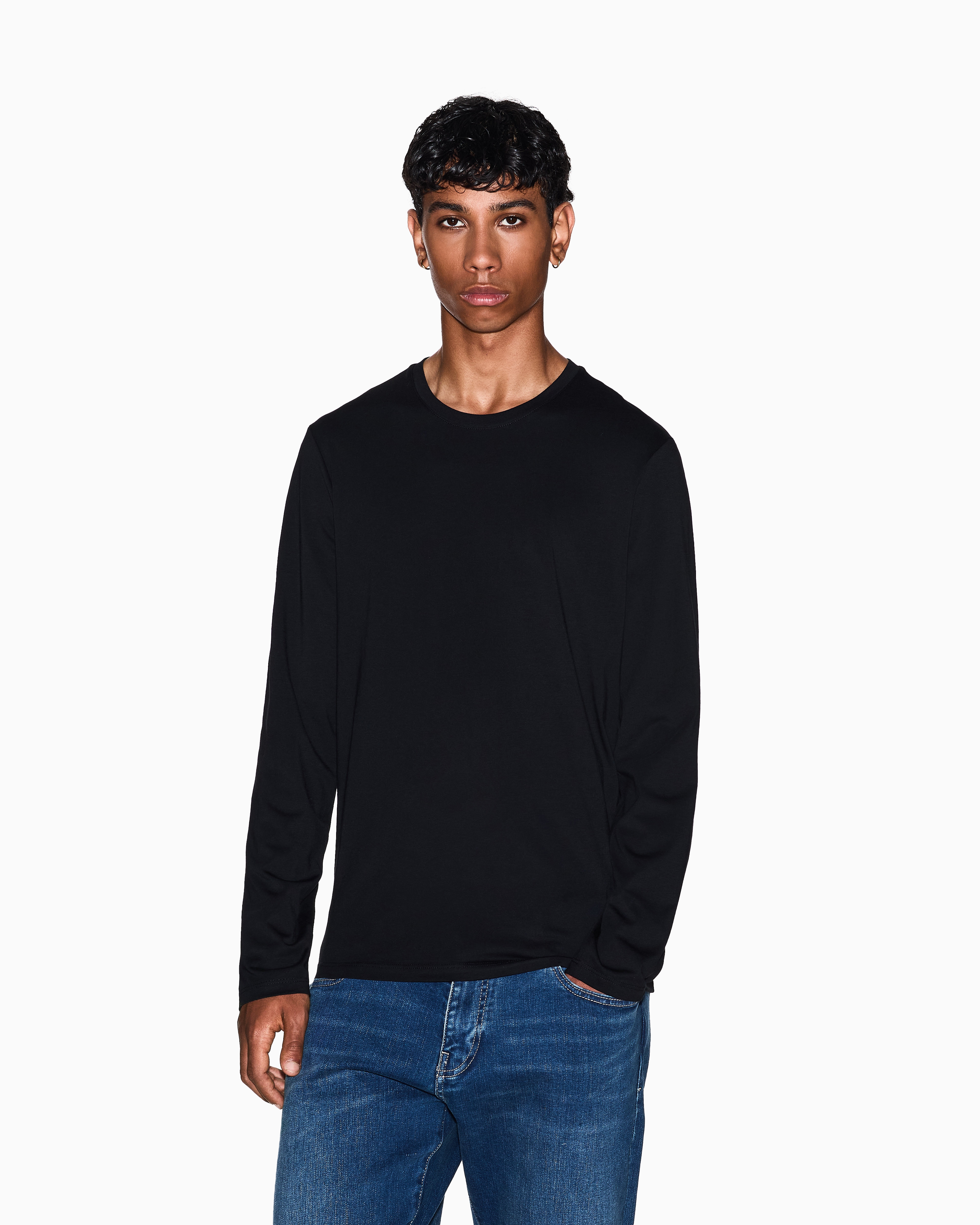 Pima Cotton Long Sleeve T-Shirt