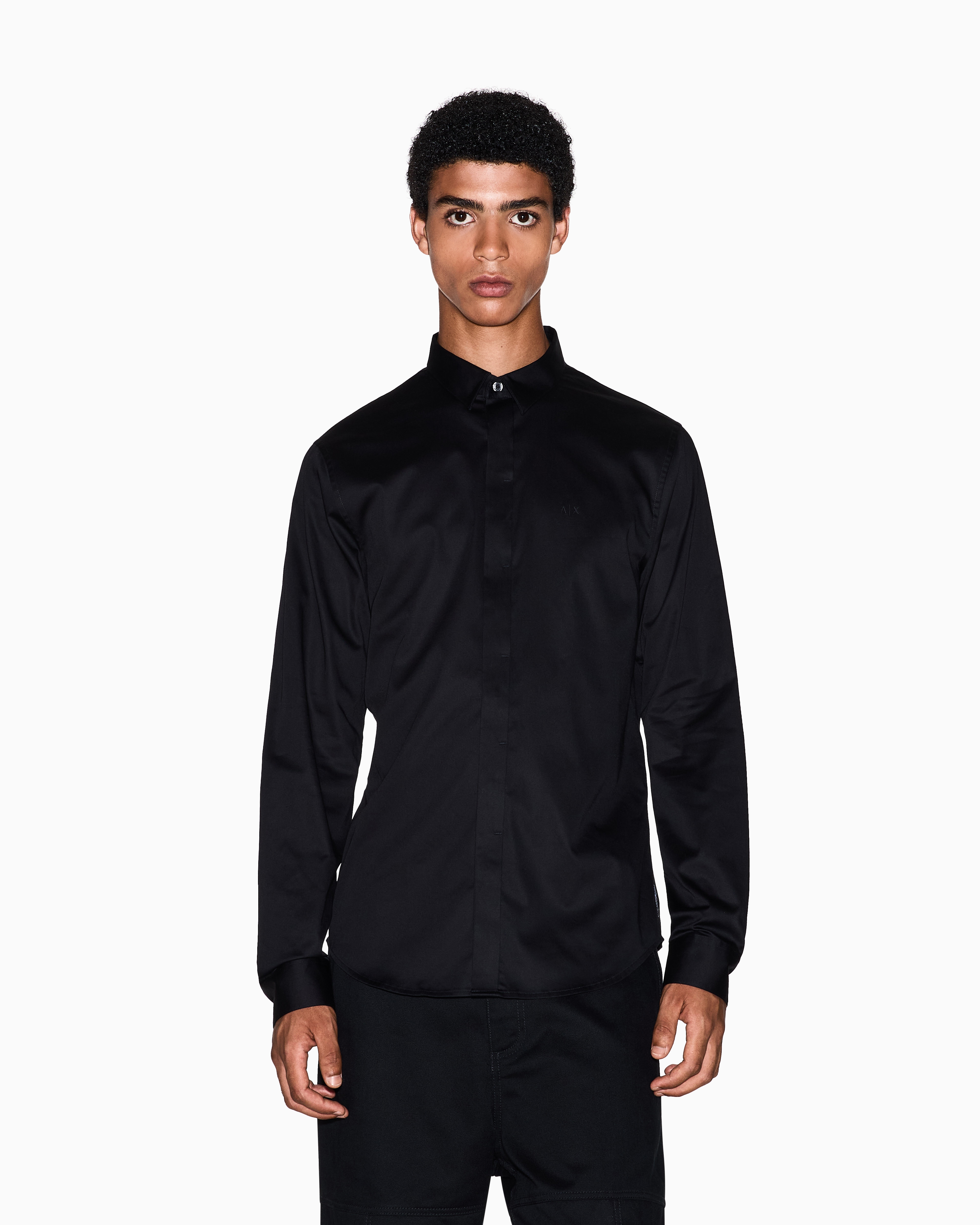 Slim fit cotton shirt