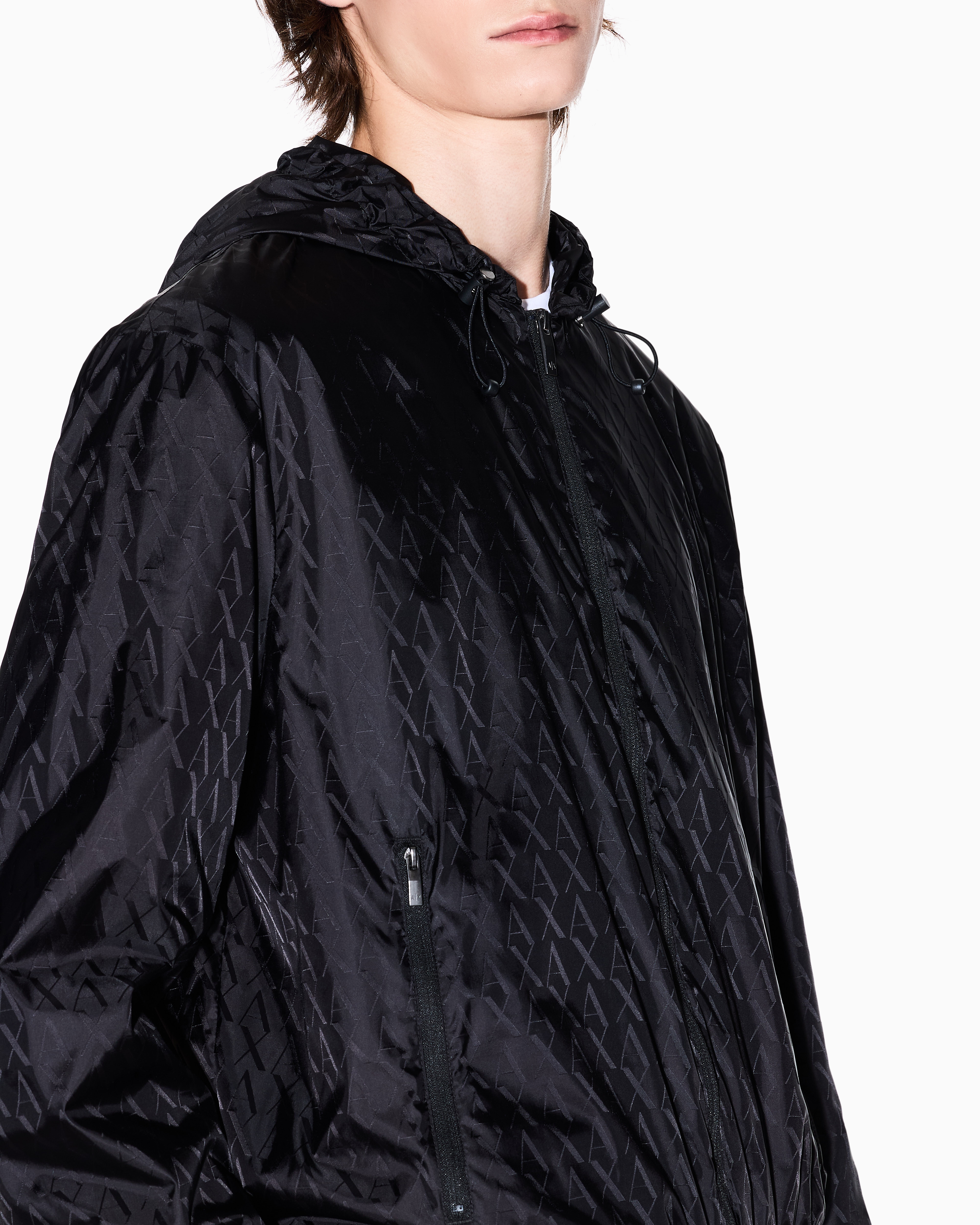 Jacket with allover logo