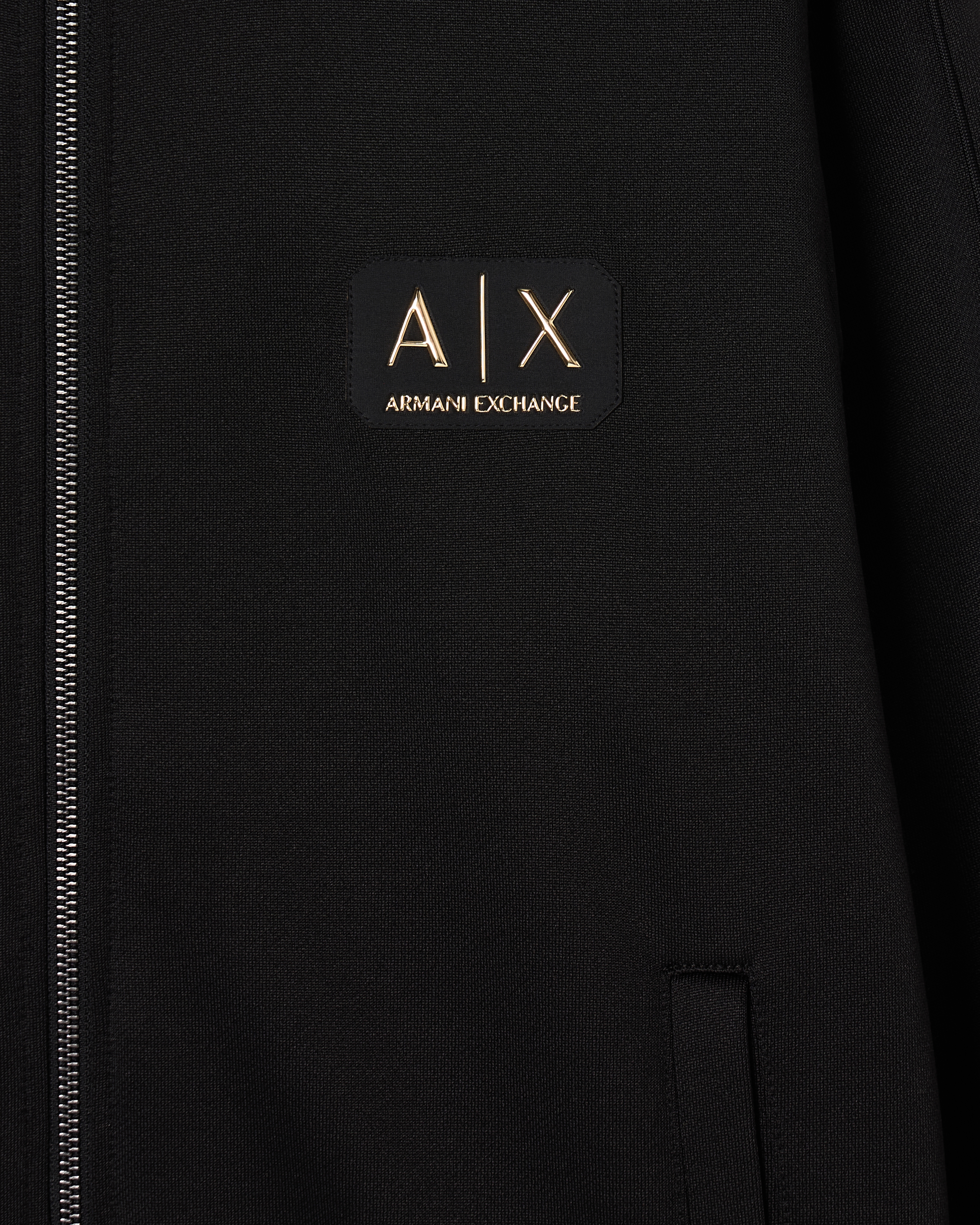 Armani Exchange Zip-up Sweatshirts In Black