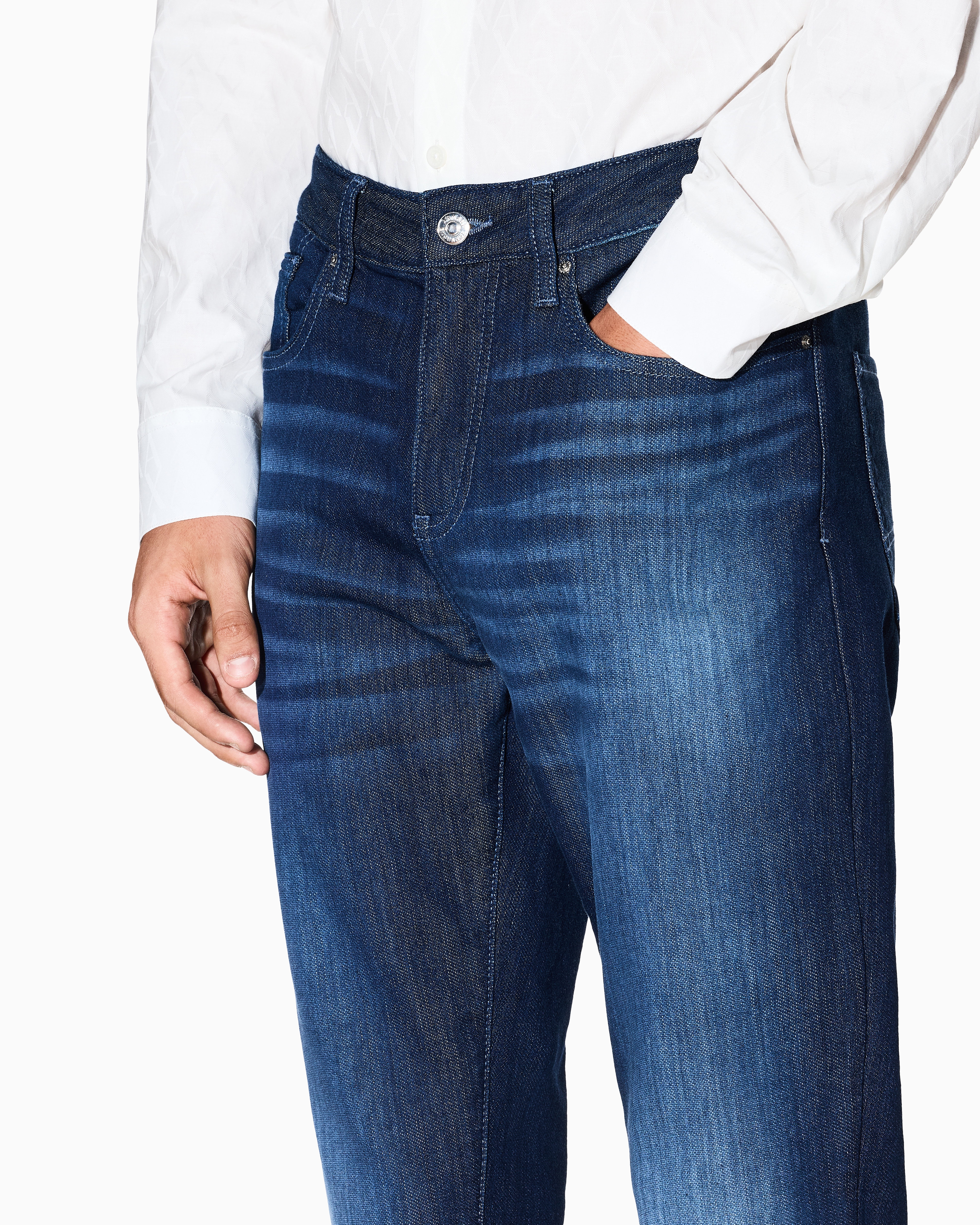 Armani Exchange - Regular fit jeans cotton denim, Man, Blue, Size:
