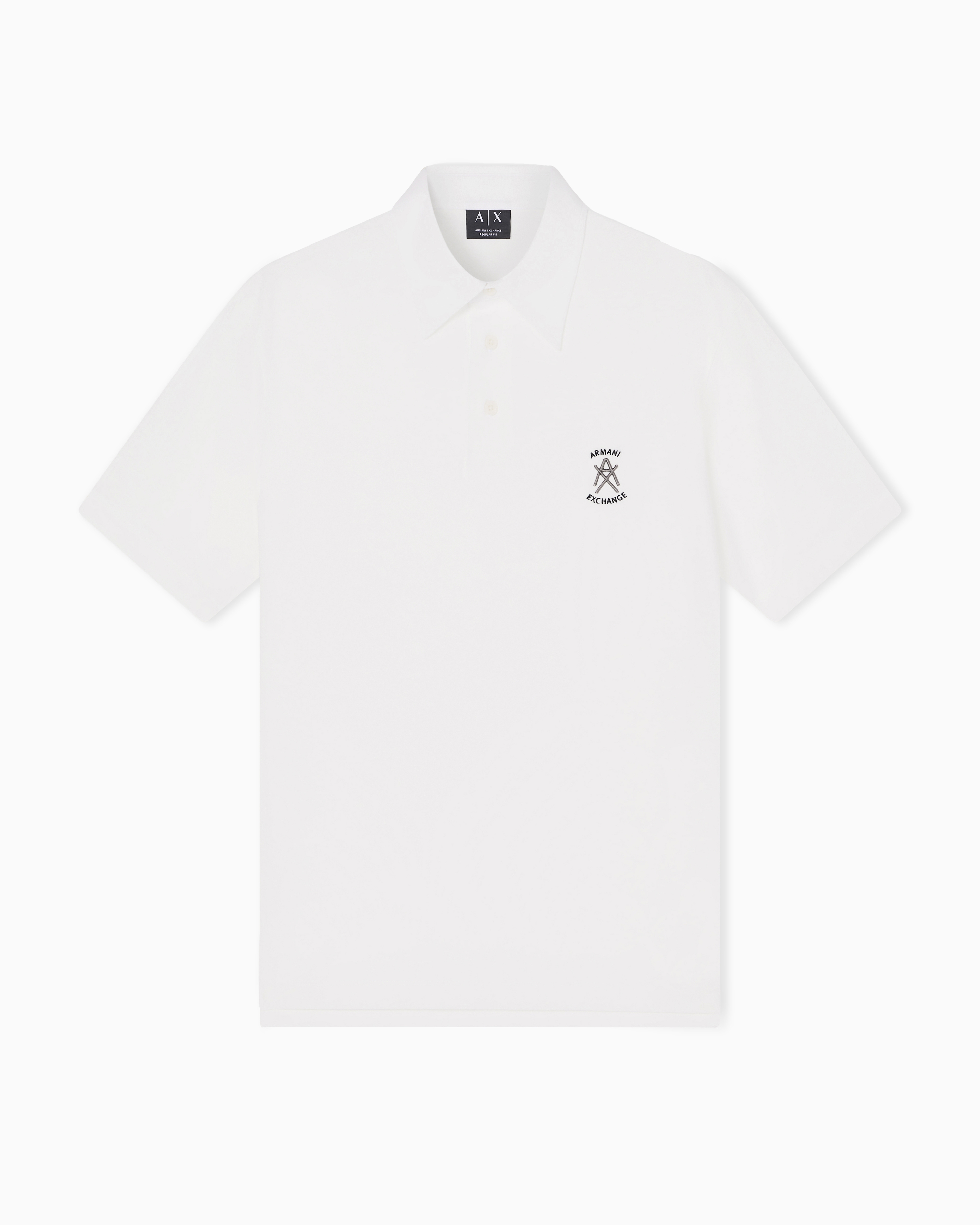 Armani Exchange Polo Shirts In White