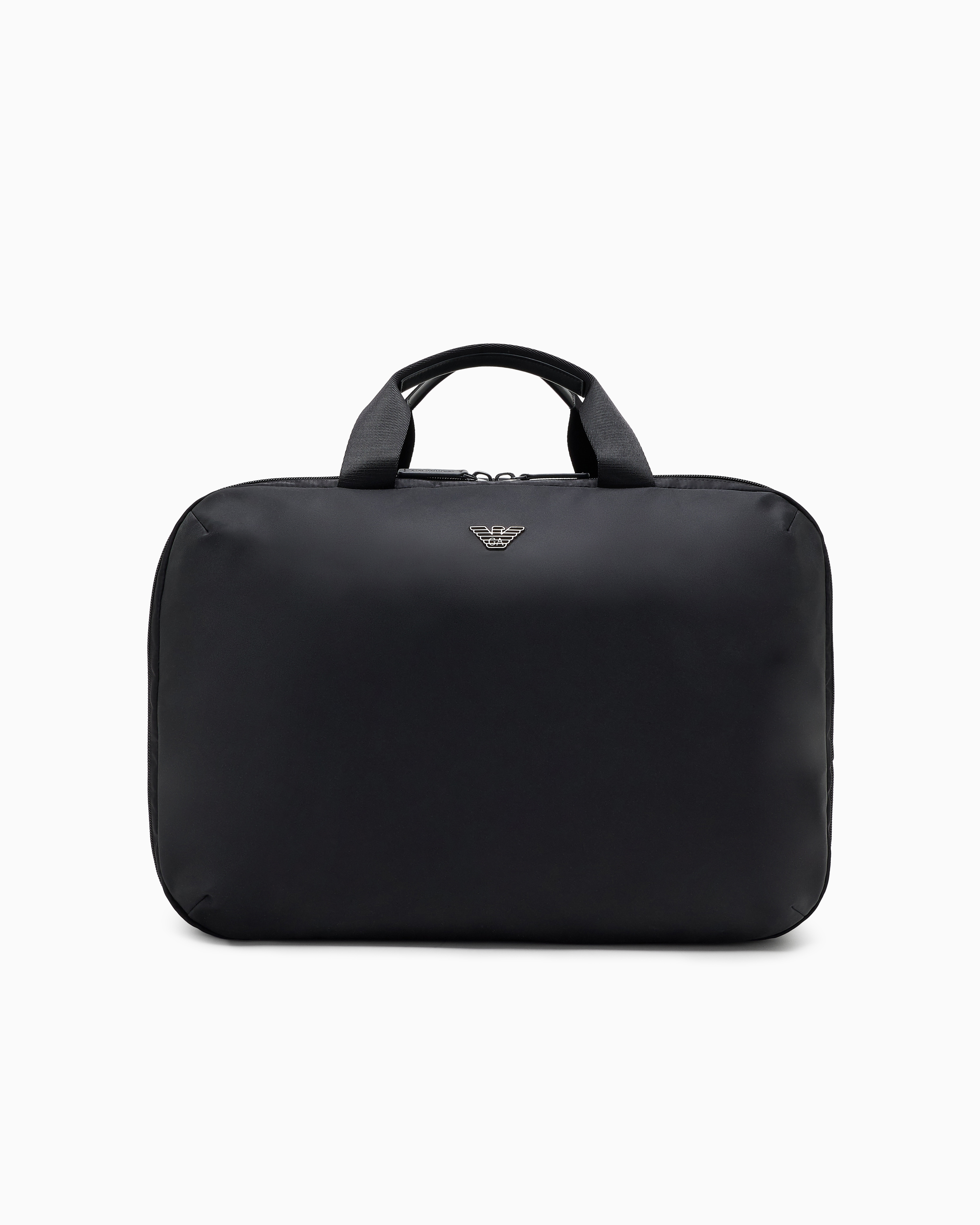 Emporio Armani Black Cabin Backpack In Recycled Nylon