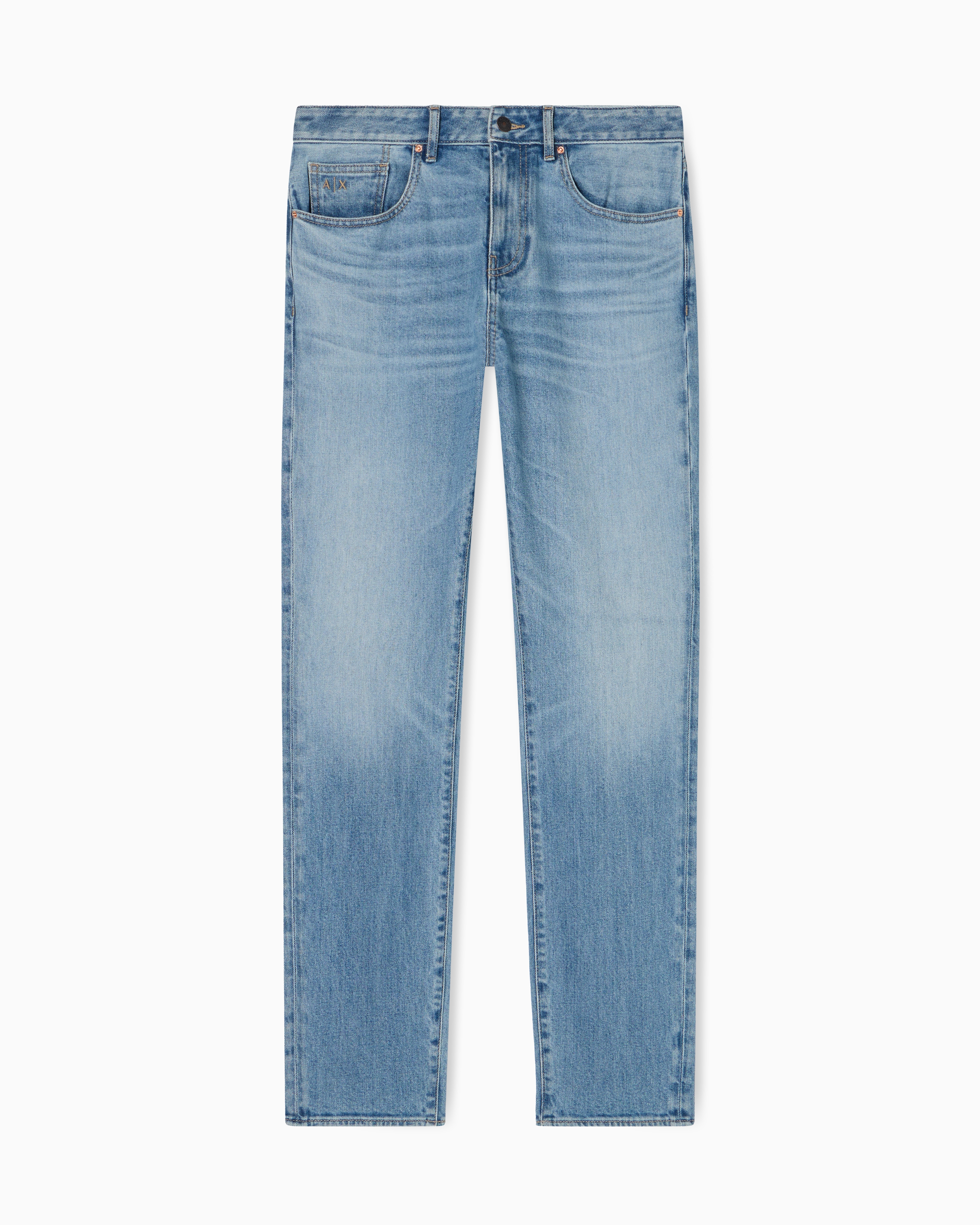 Armani Exchange Blue Vintage Stretch Denim Skinny Jeans