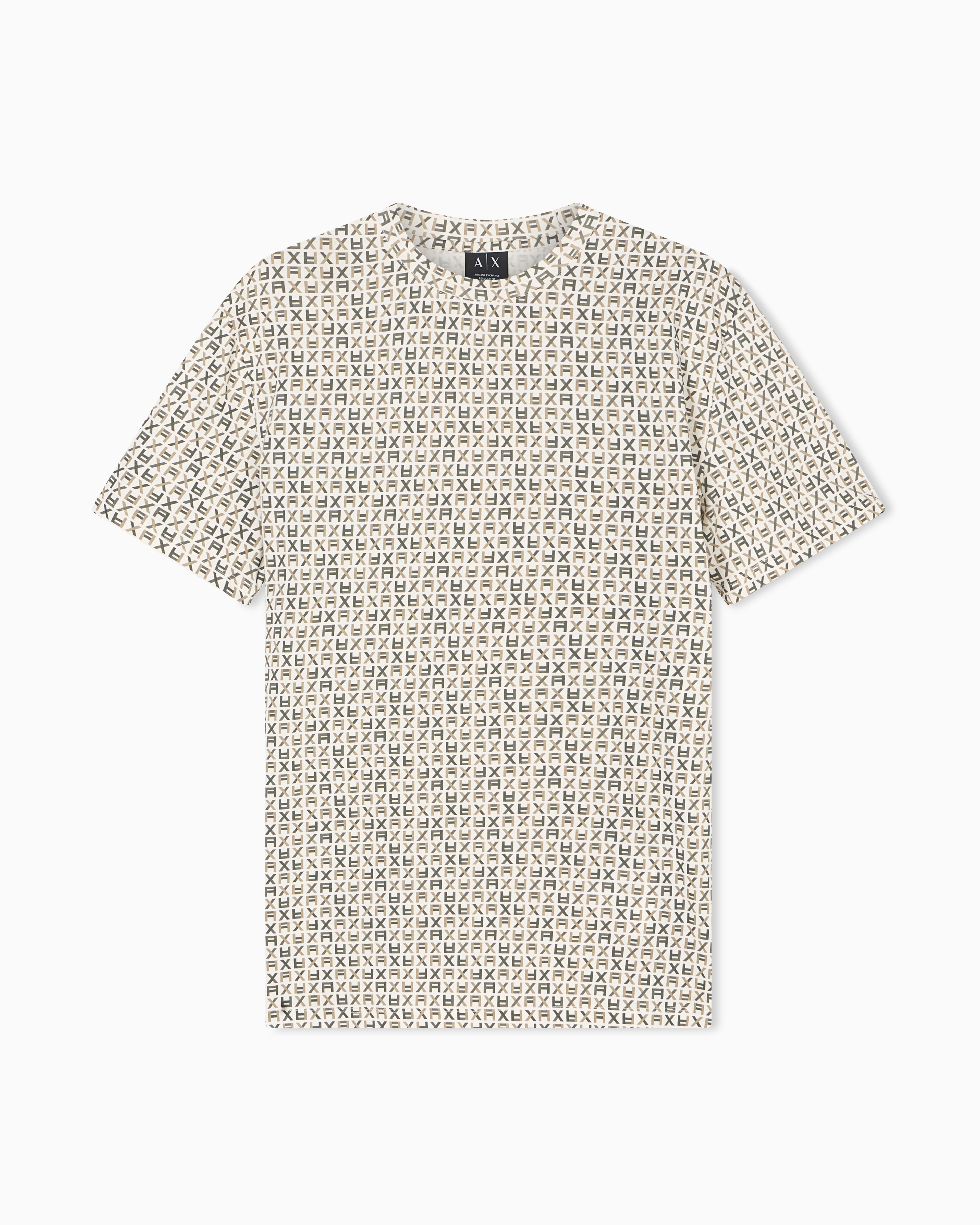 Armani Exchange Regular Fit T-shirts In Neutral